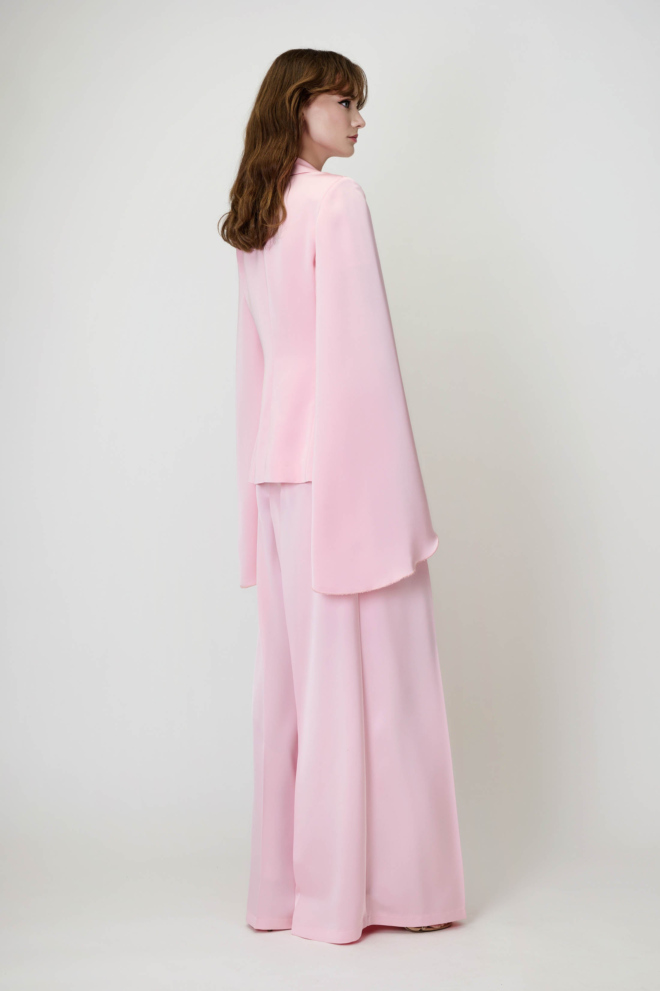 Blazer & Trousers Set in Baby Pink