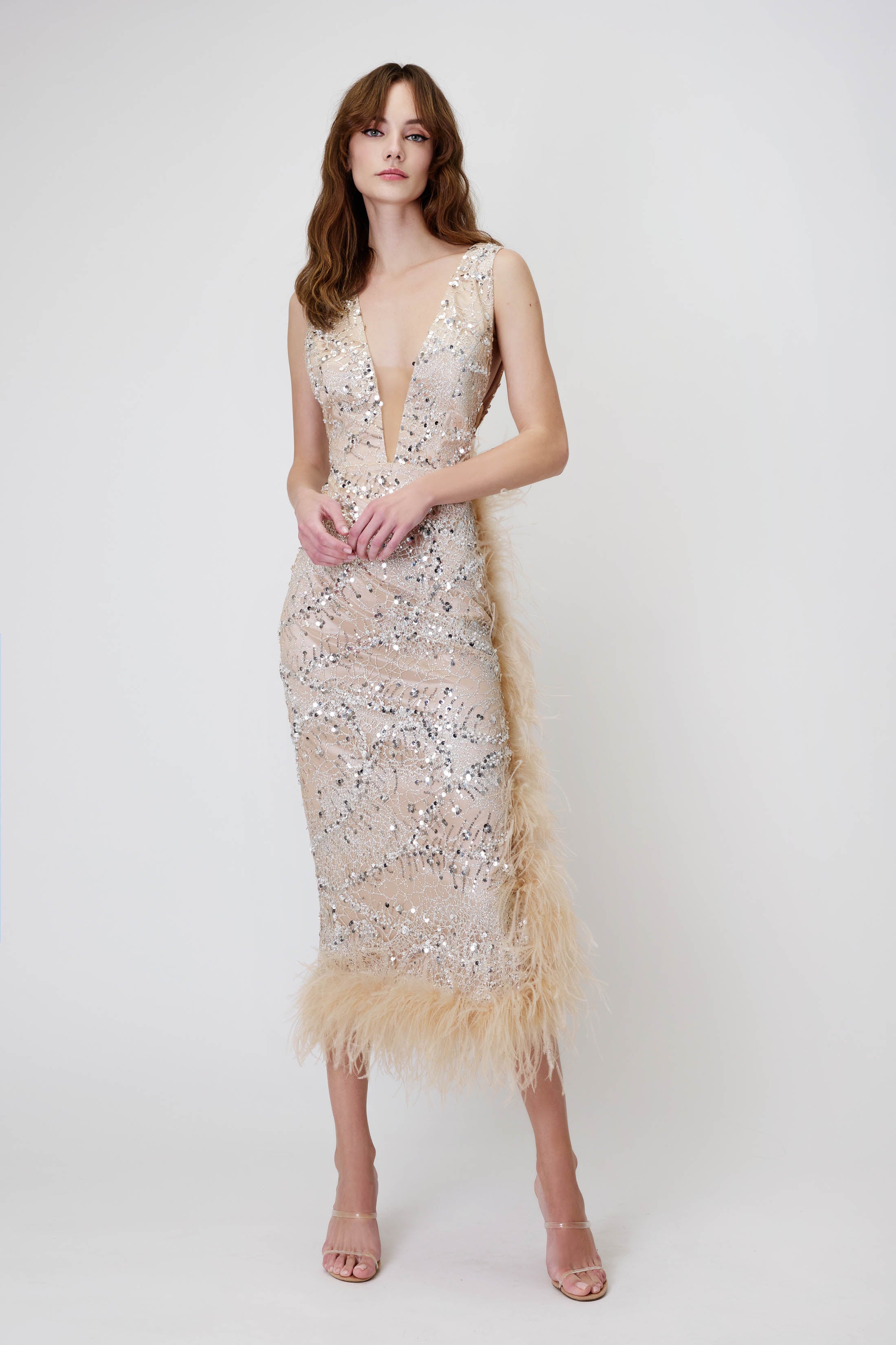 Pencil Dress in Sequin