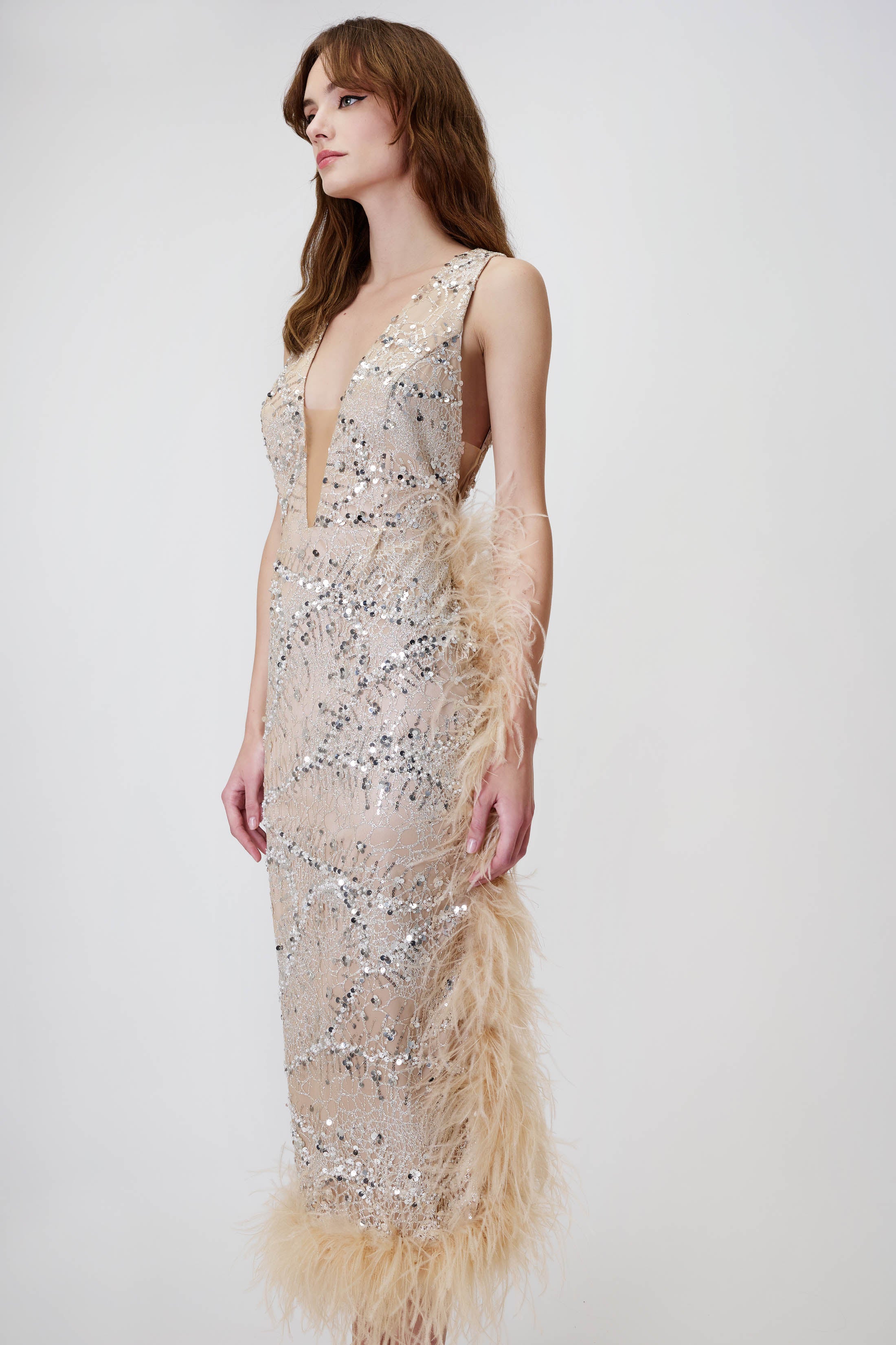 Pencil Dress in Sequin