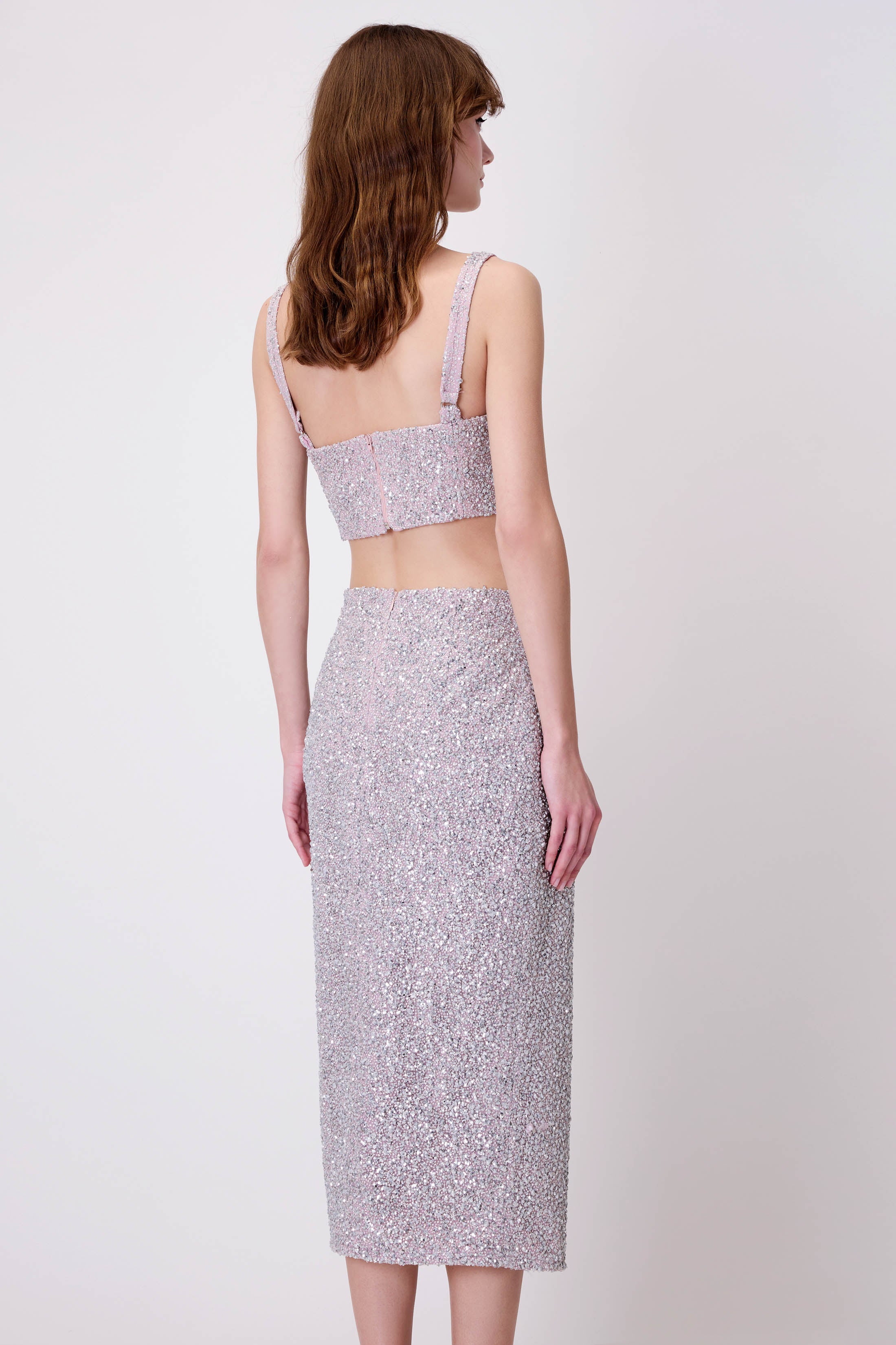 Midi Skirt in Sequin