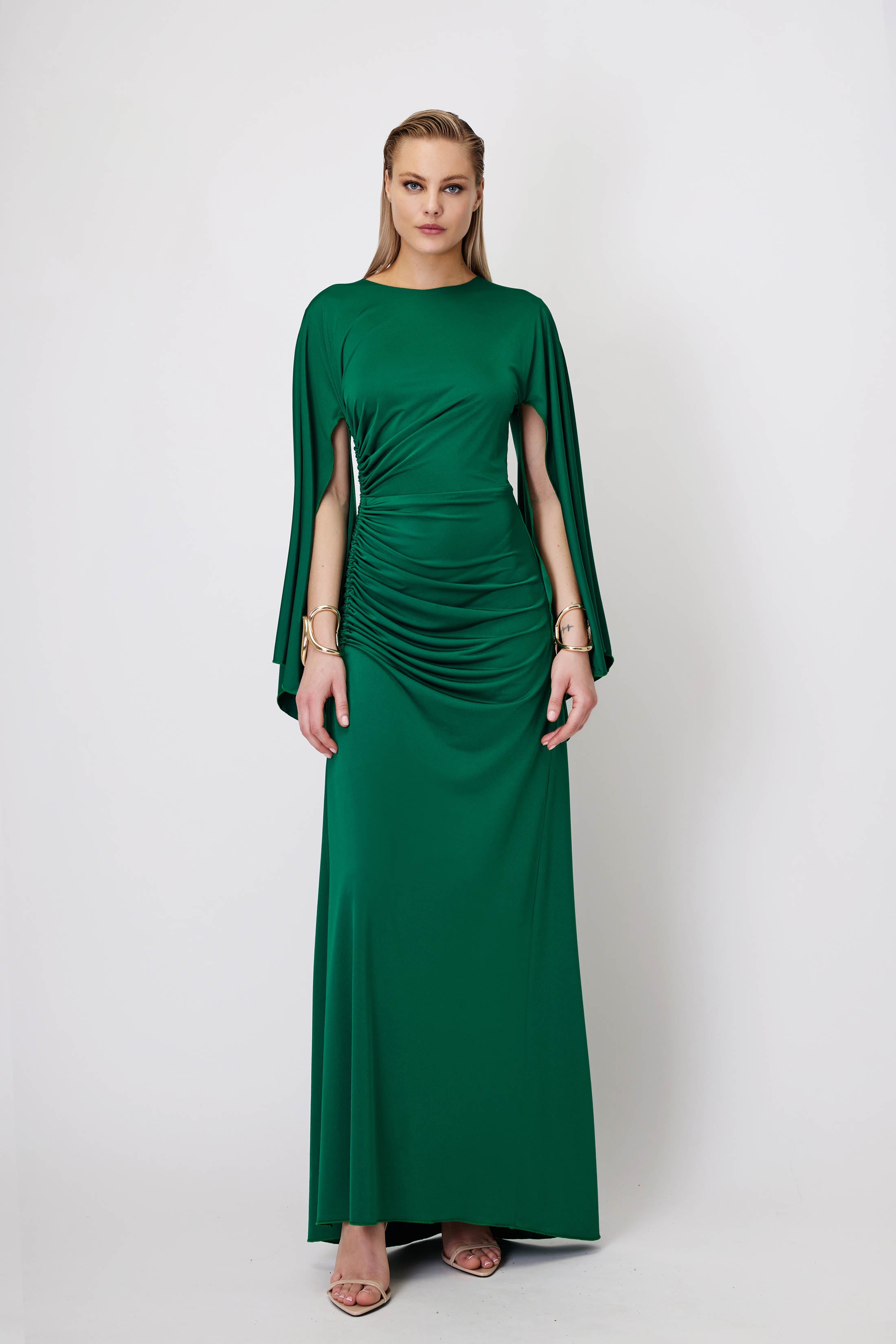 Maxi Jersey Dress in Green
