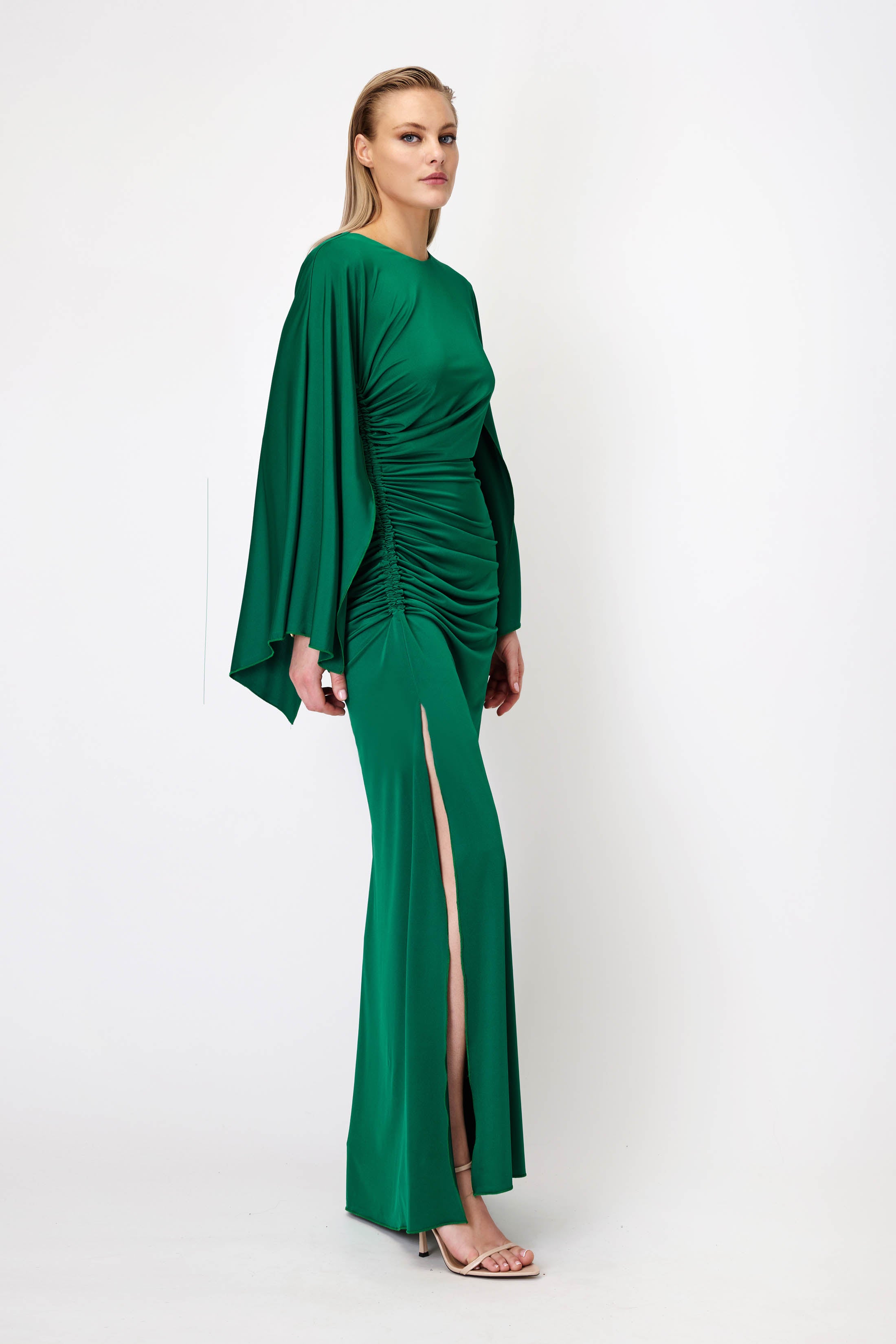 Maxi Jersey Dress in Green