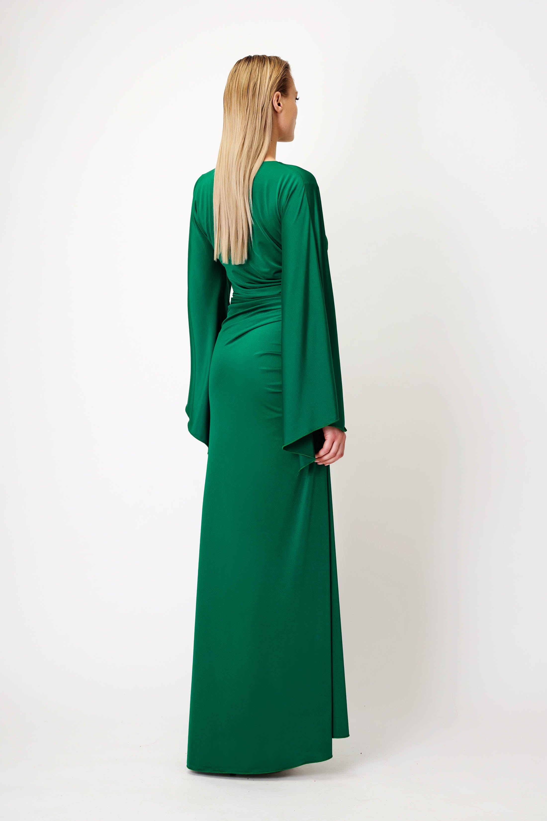 Maxi Jersey Dress in Green