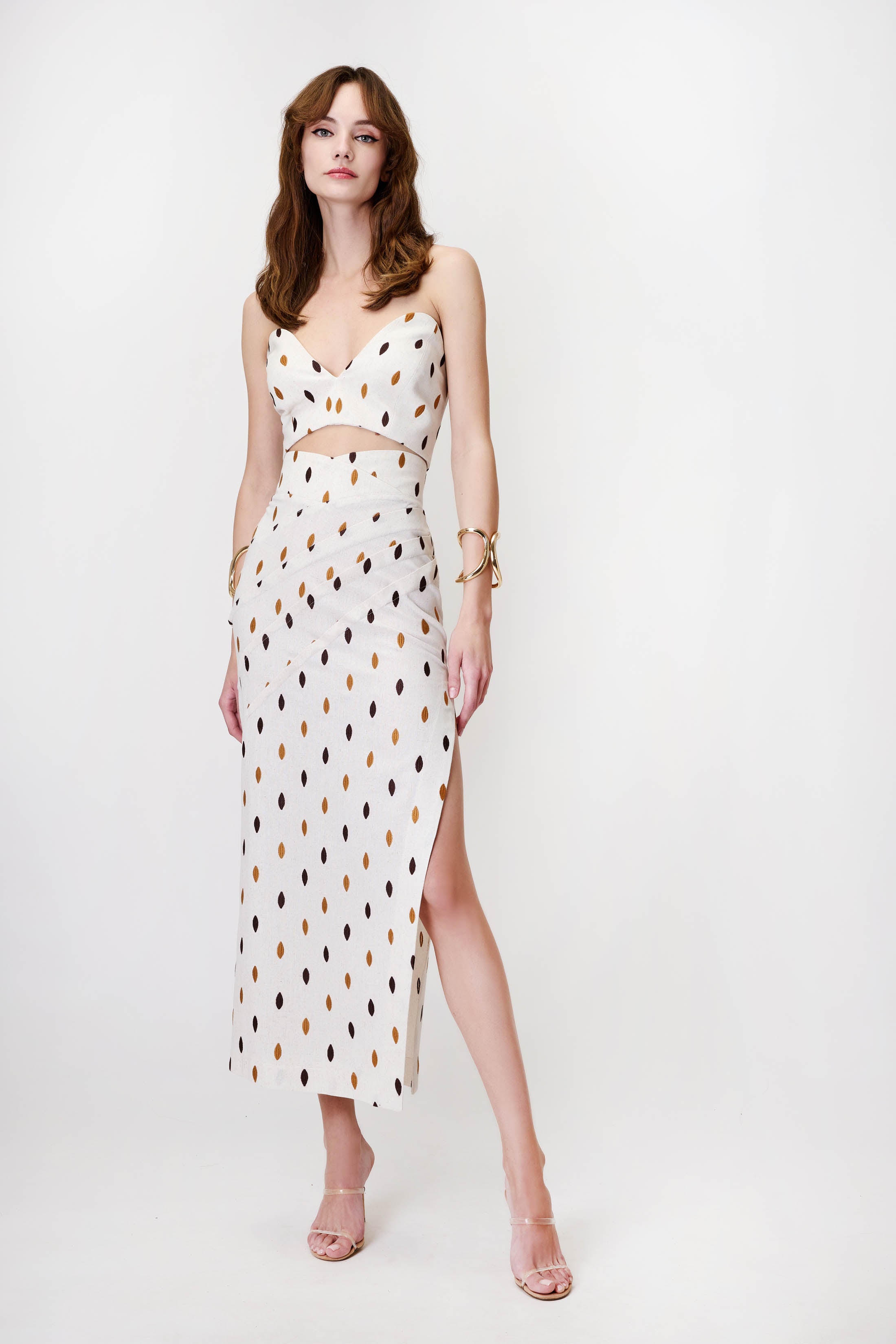 Skirt in Embroidered Linen