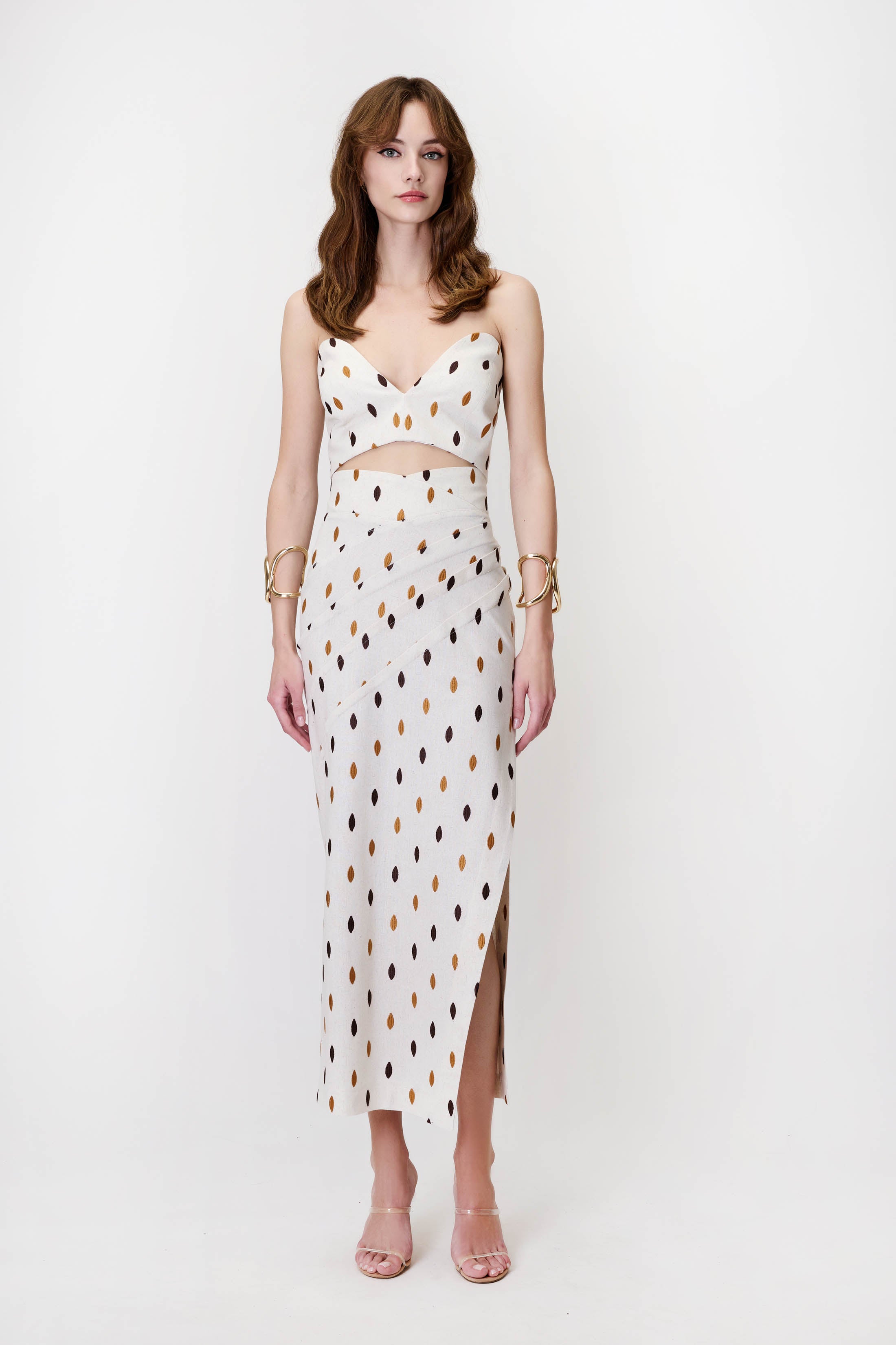 Skirt in Embroidered Linen