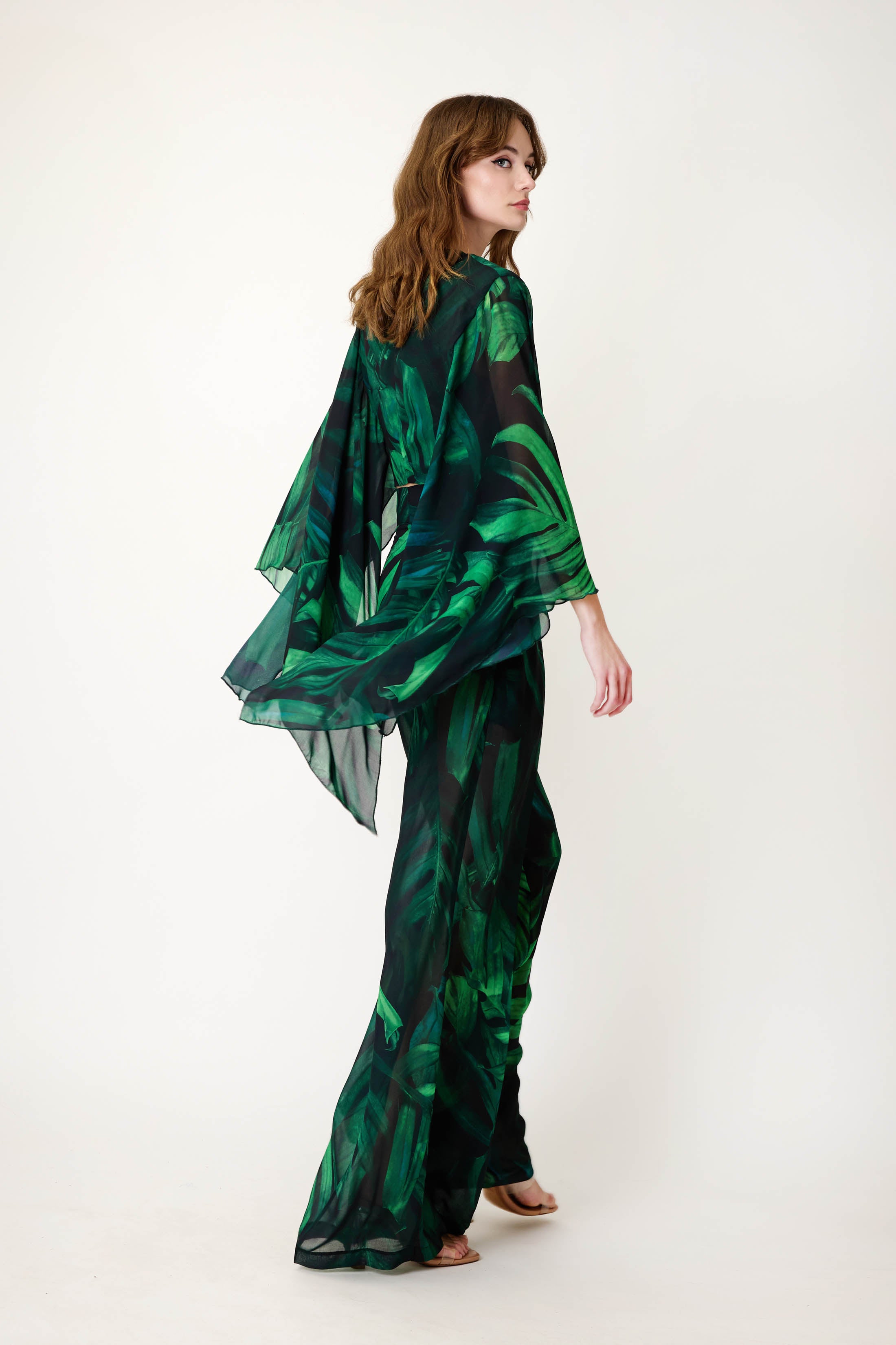 Ethereal Top in Tropical Print