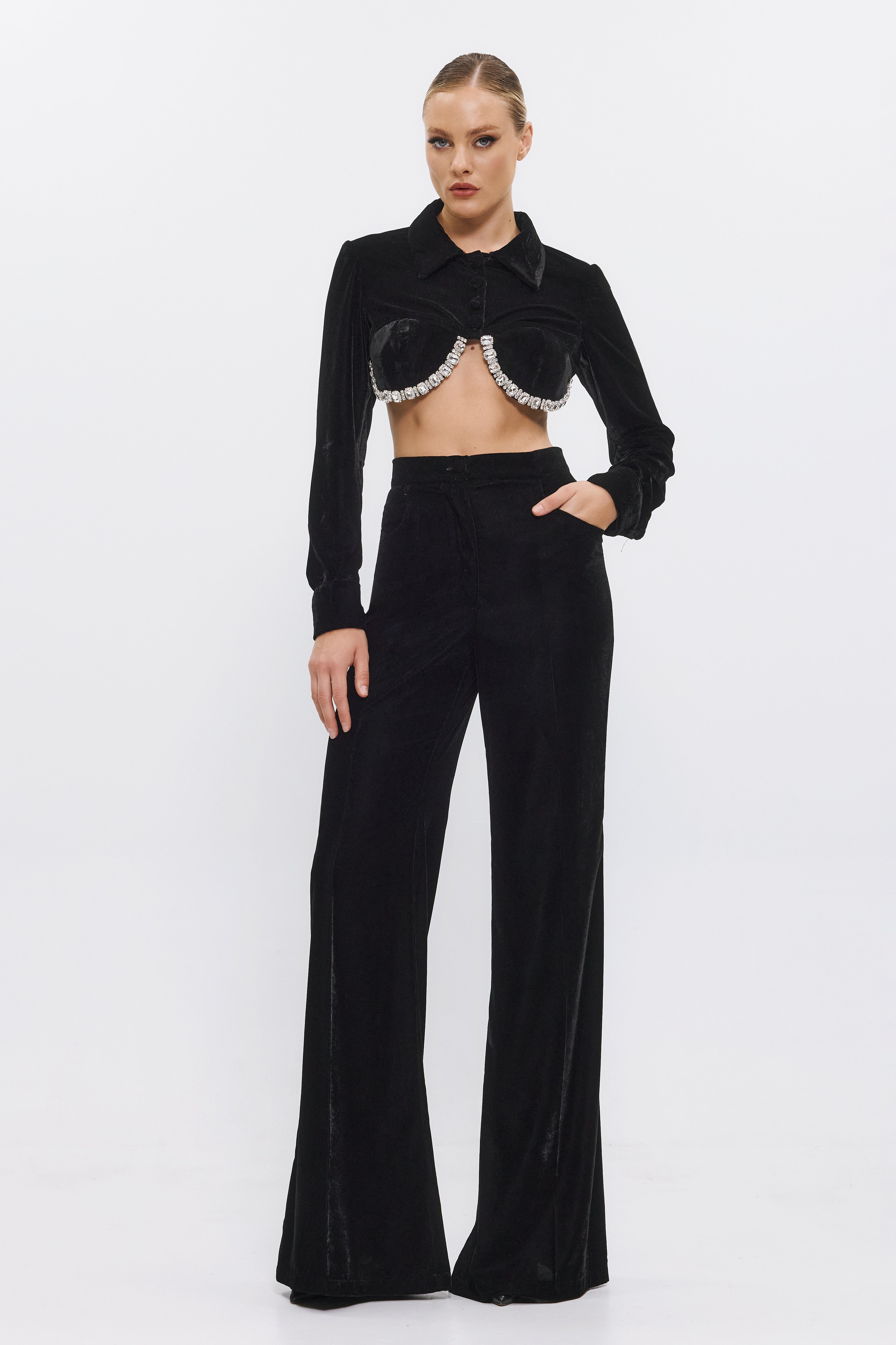 FW Velvet pants AMBROSINA