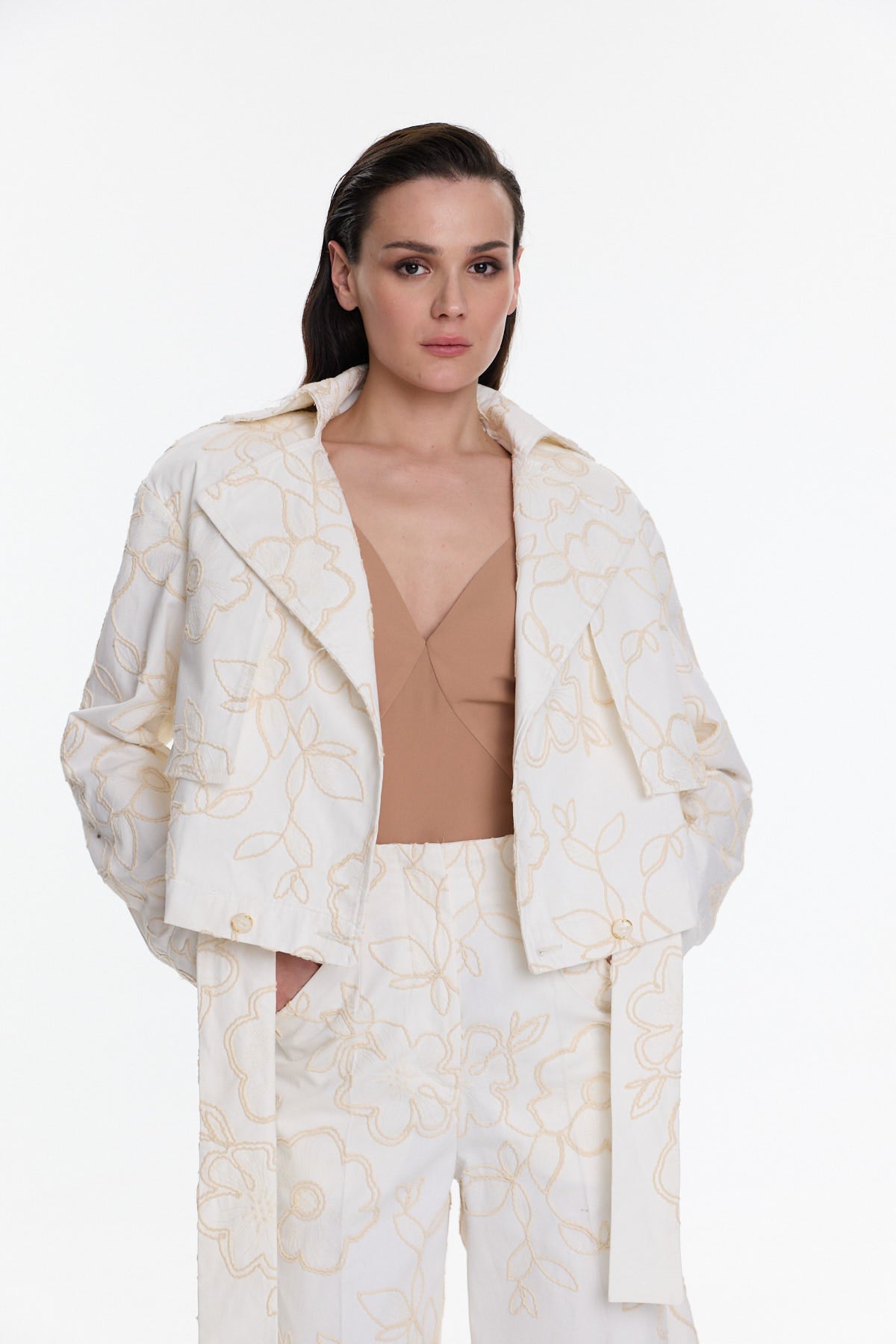 Jacket with embroidery MILENA
