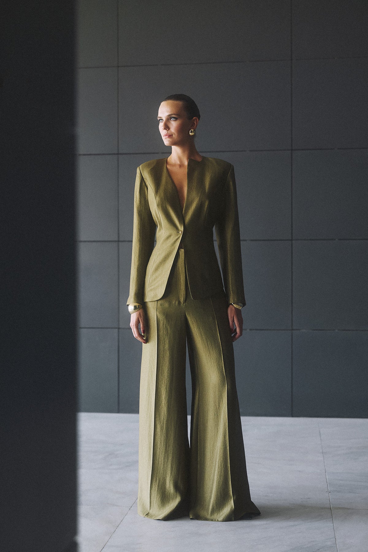 ATHENA LINEN & WOOL SUIT SET