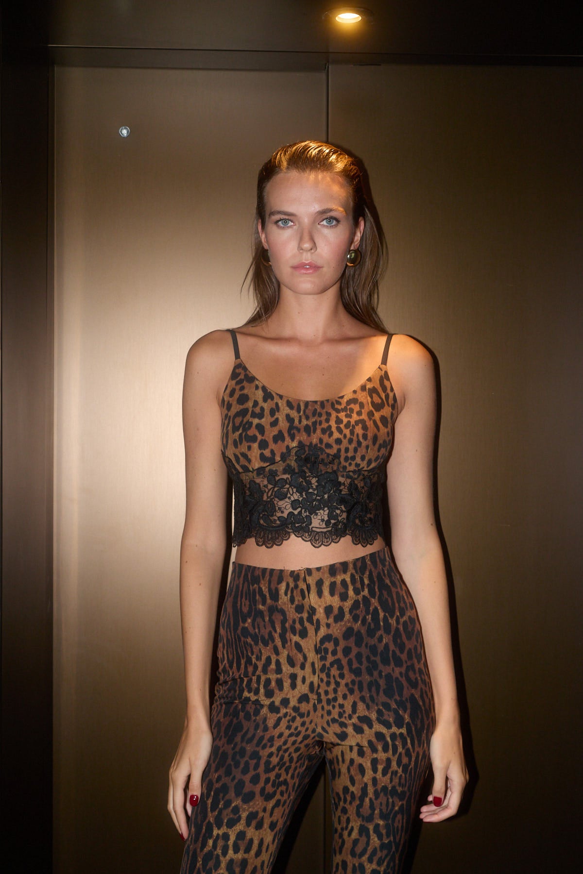 BIANCA LEOPARD LACE TOP