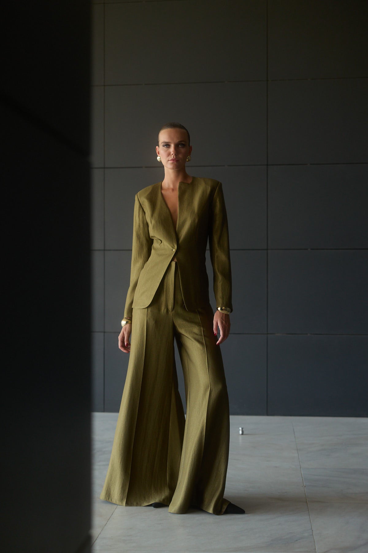 ATHENA LINEN & WOOL SUIT SET