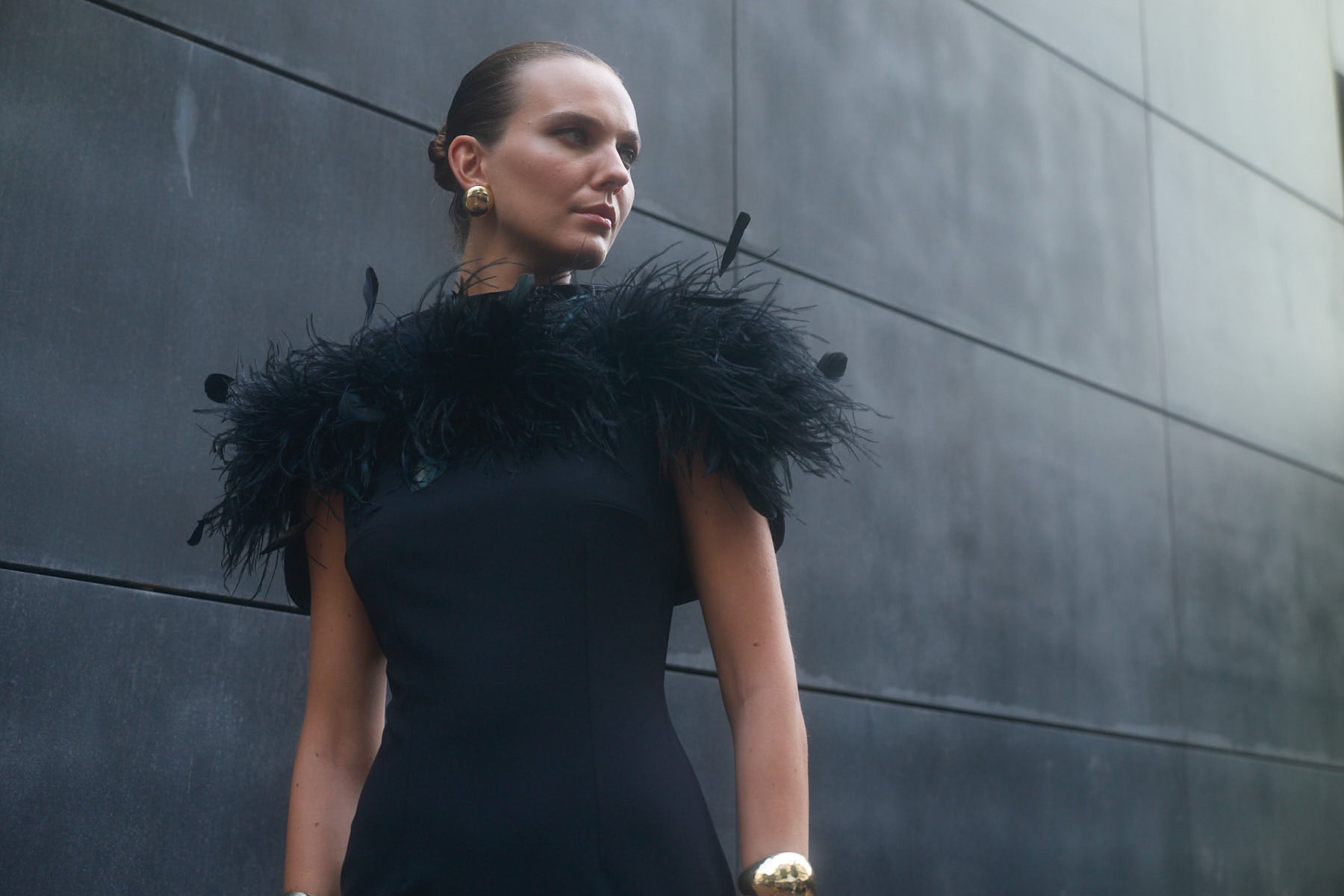 JACKY FEATHER DRESS