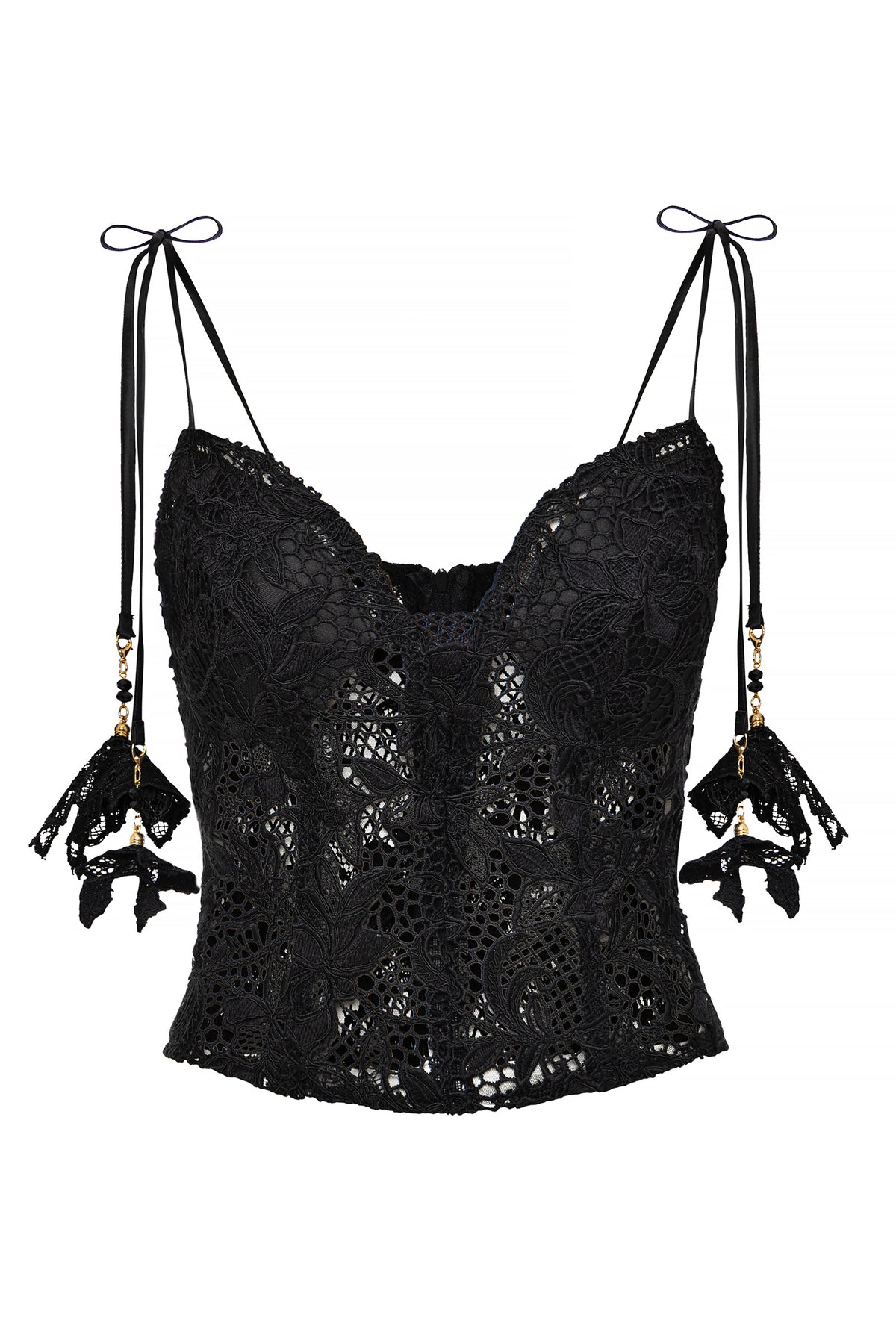 ADRIANA GUIPURE LACE CORSET