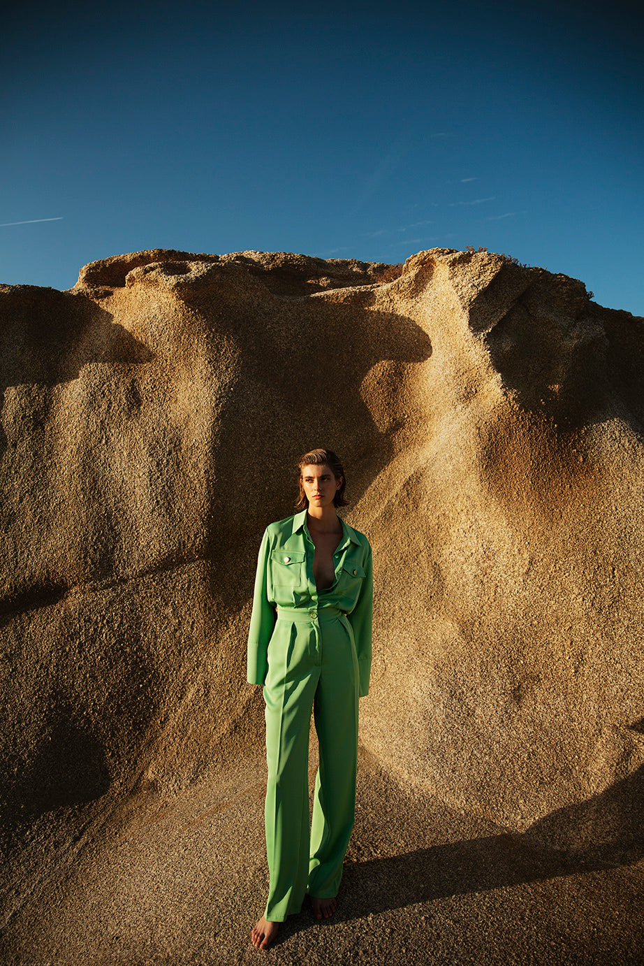 Tailored Jumpsuit in Crepe