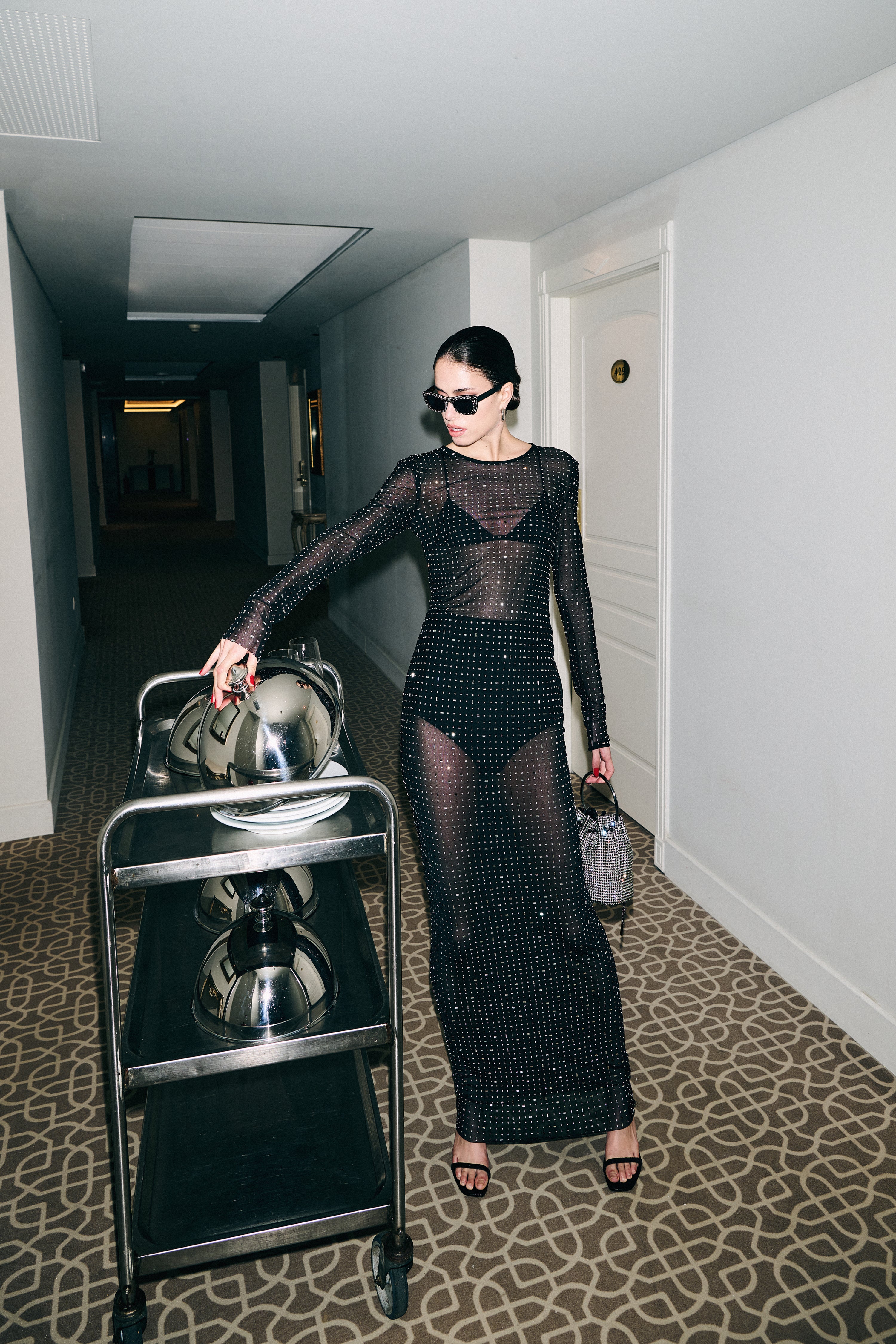 Tulle Dress with Crystals