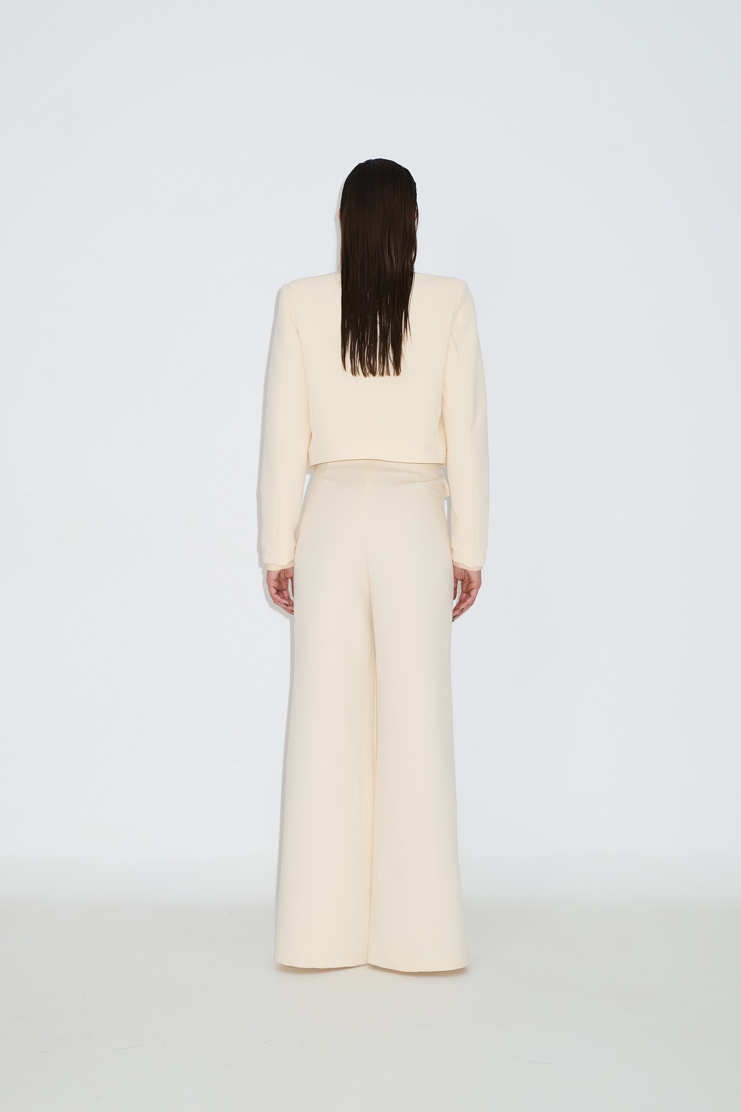 Trousers with embroidery details CAMELIA