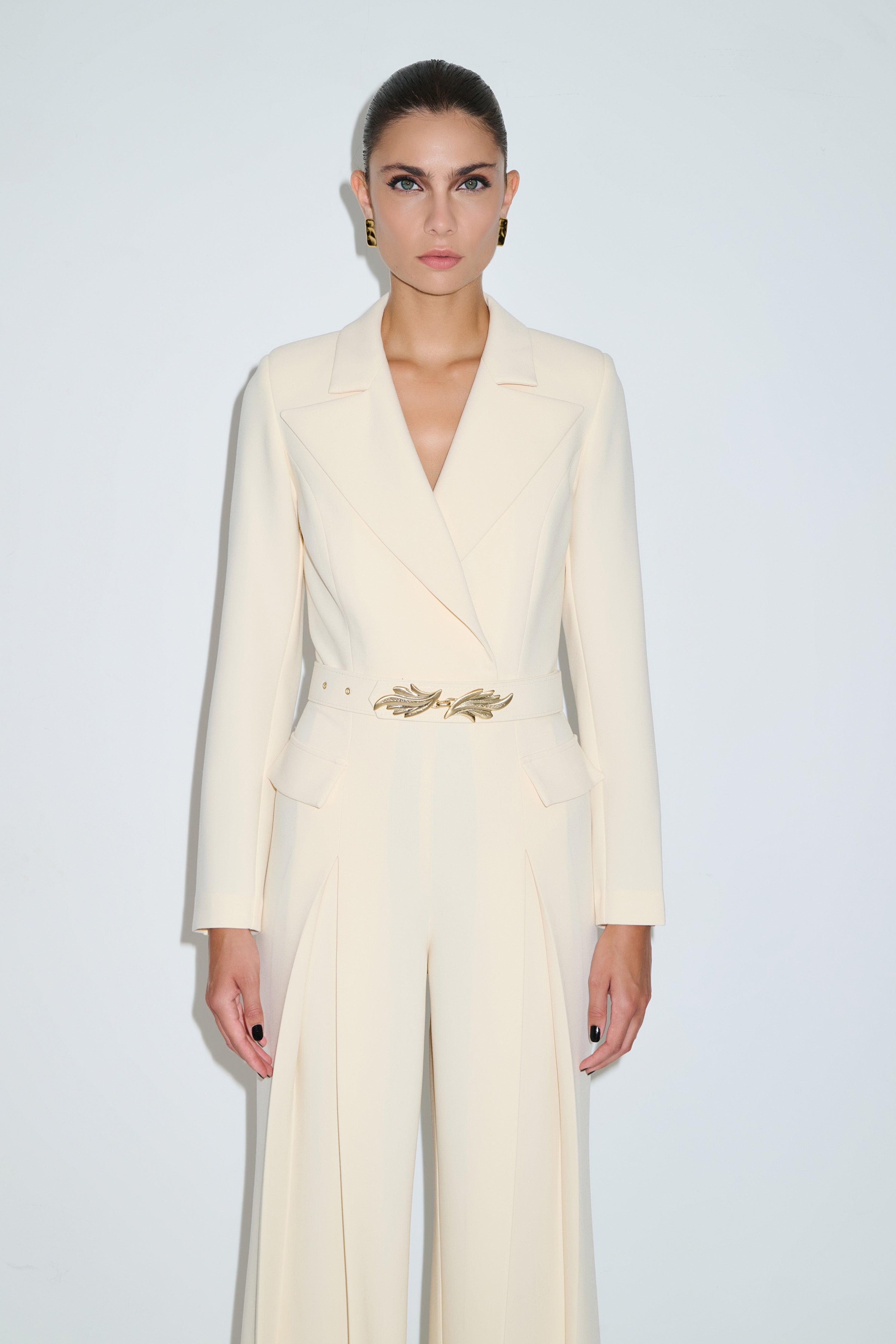 Cream jumpsuit ISABELLA