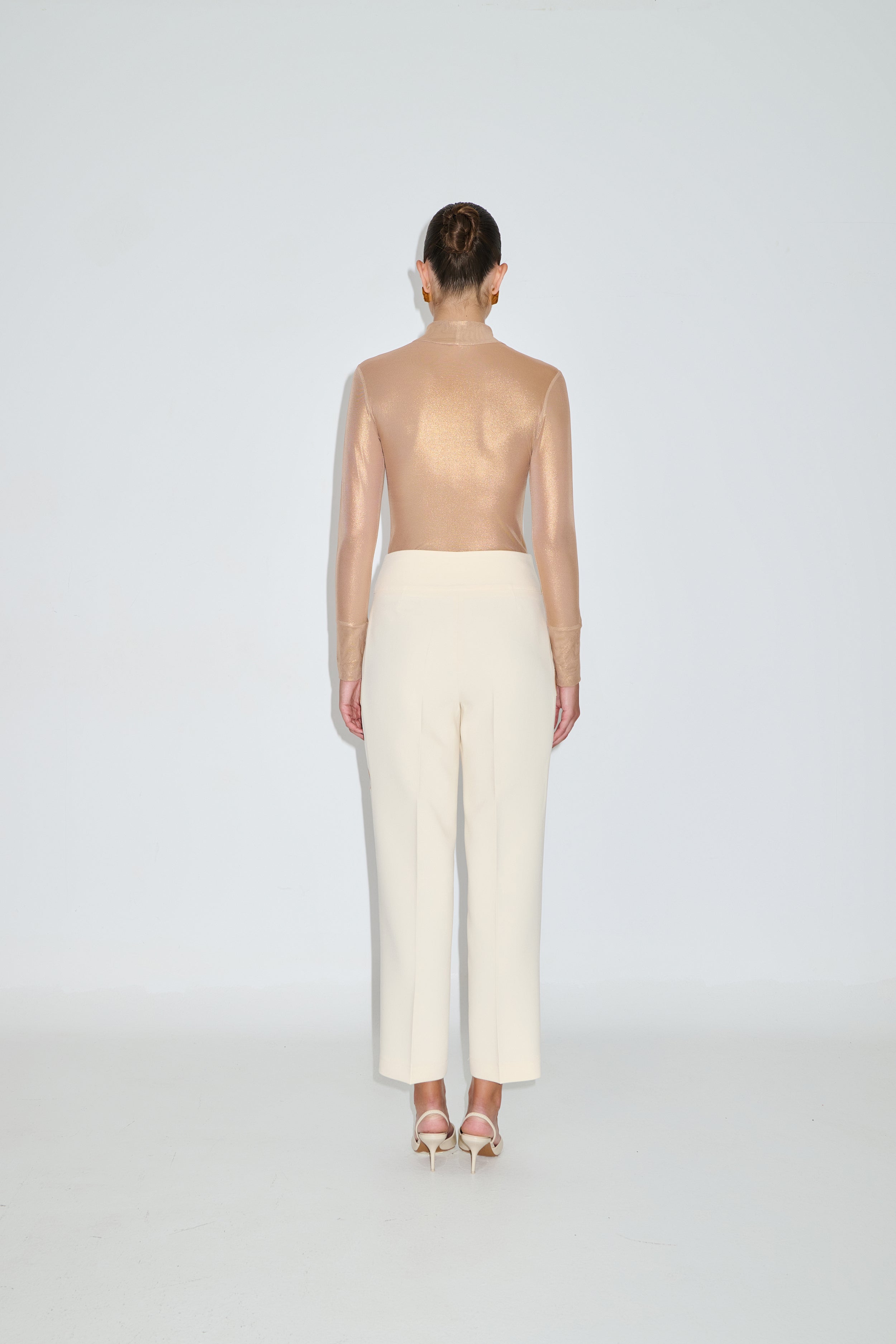 Embroidered wide-leg trousers CELIA
