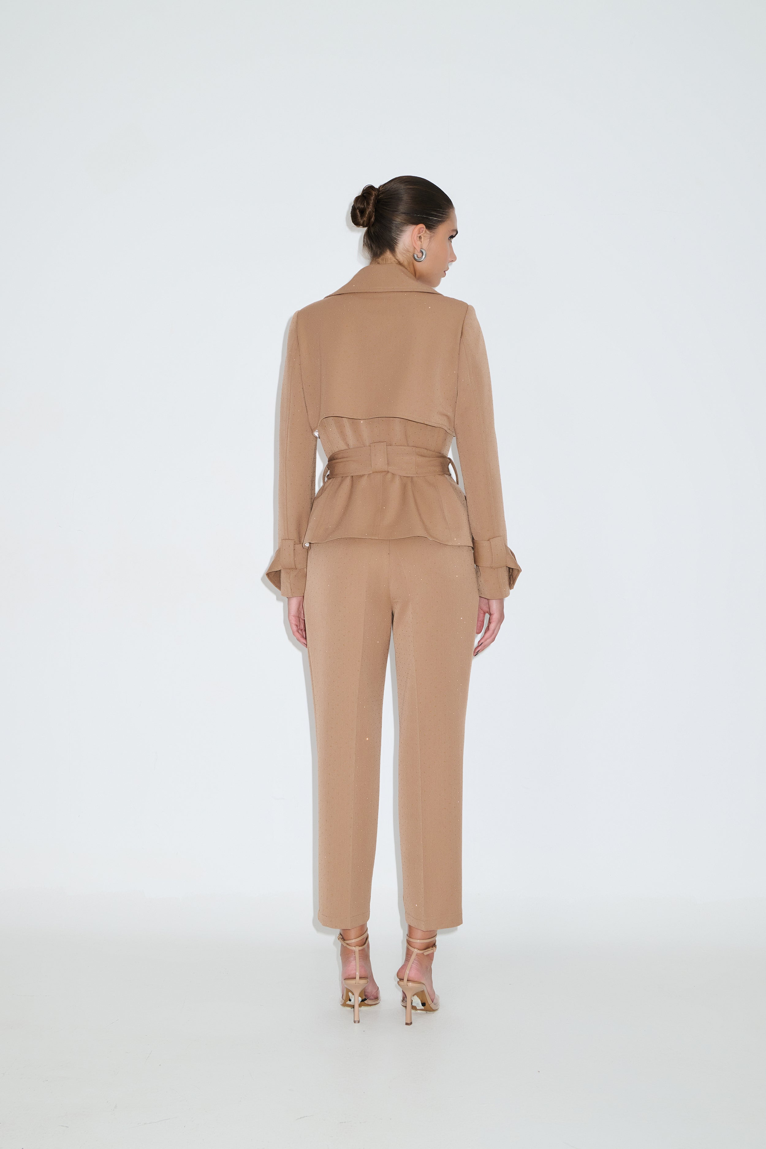 Trousers with strass features CHARLOTE
