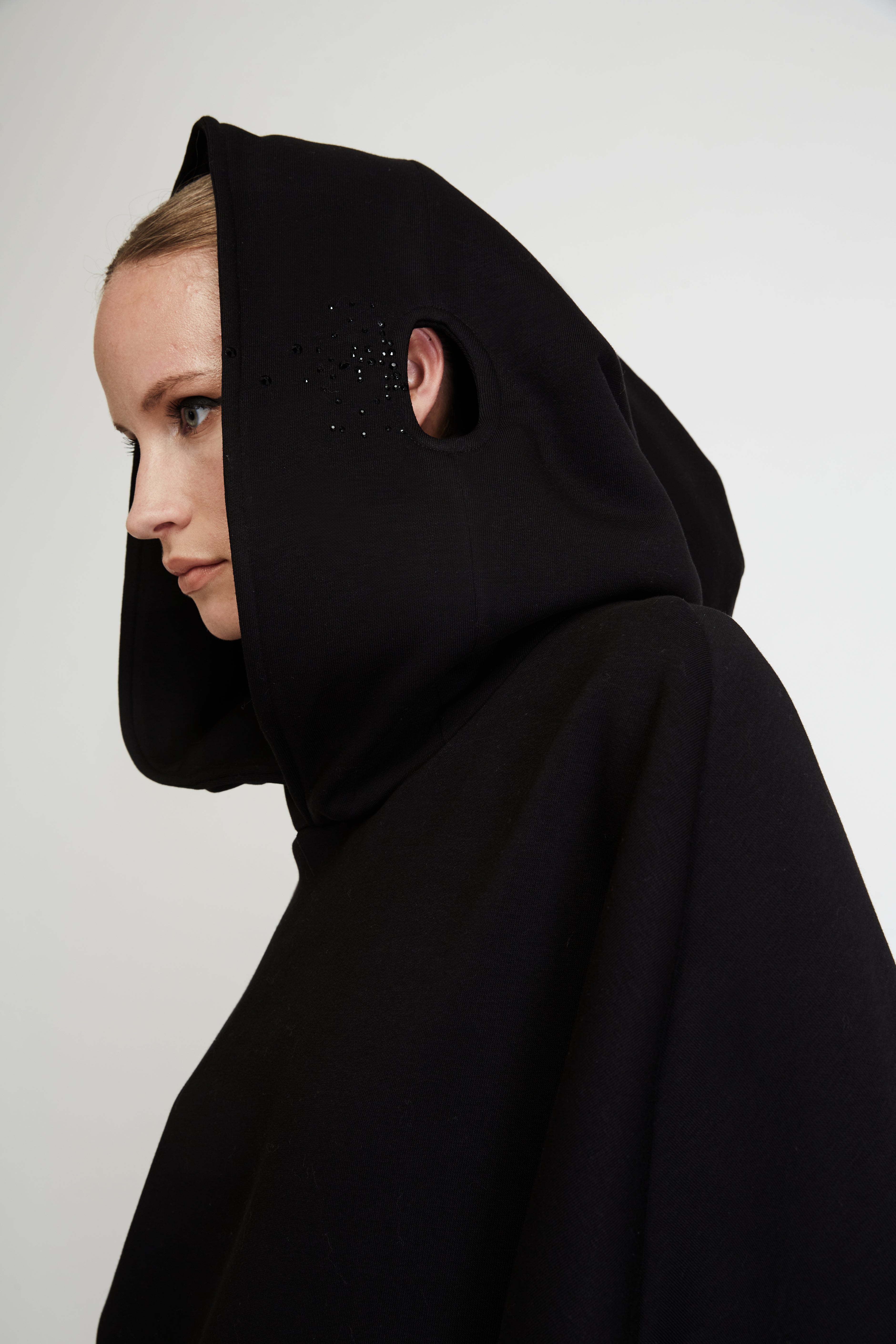Oversize Hoodie with Strass