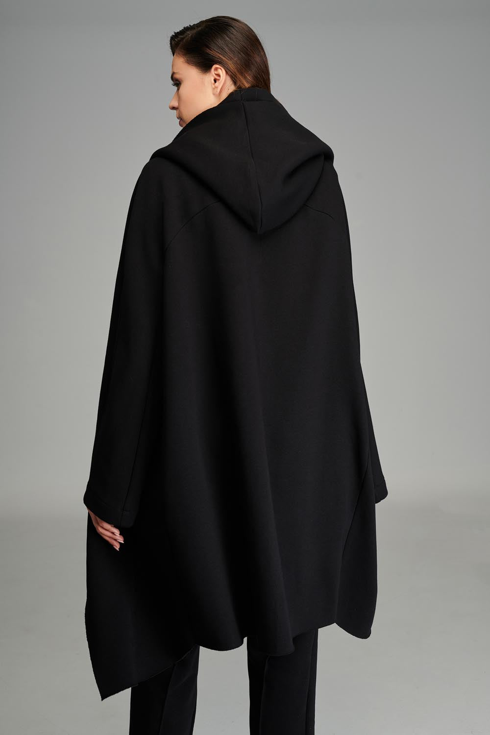 Cardigan with Gold Rings in Black