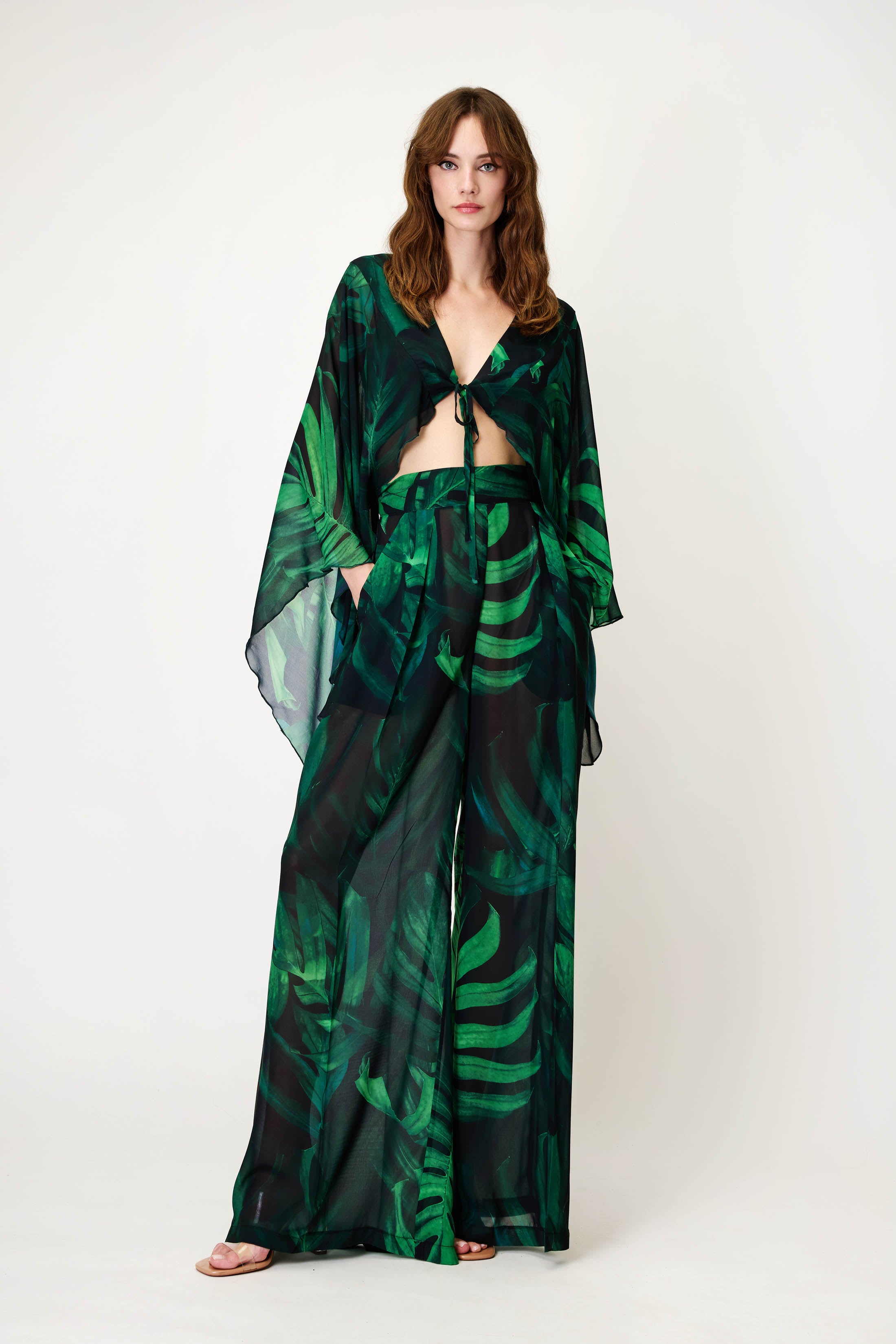 Ethereal Top in Tropical Print