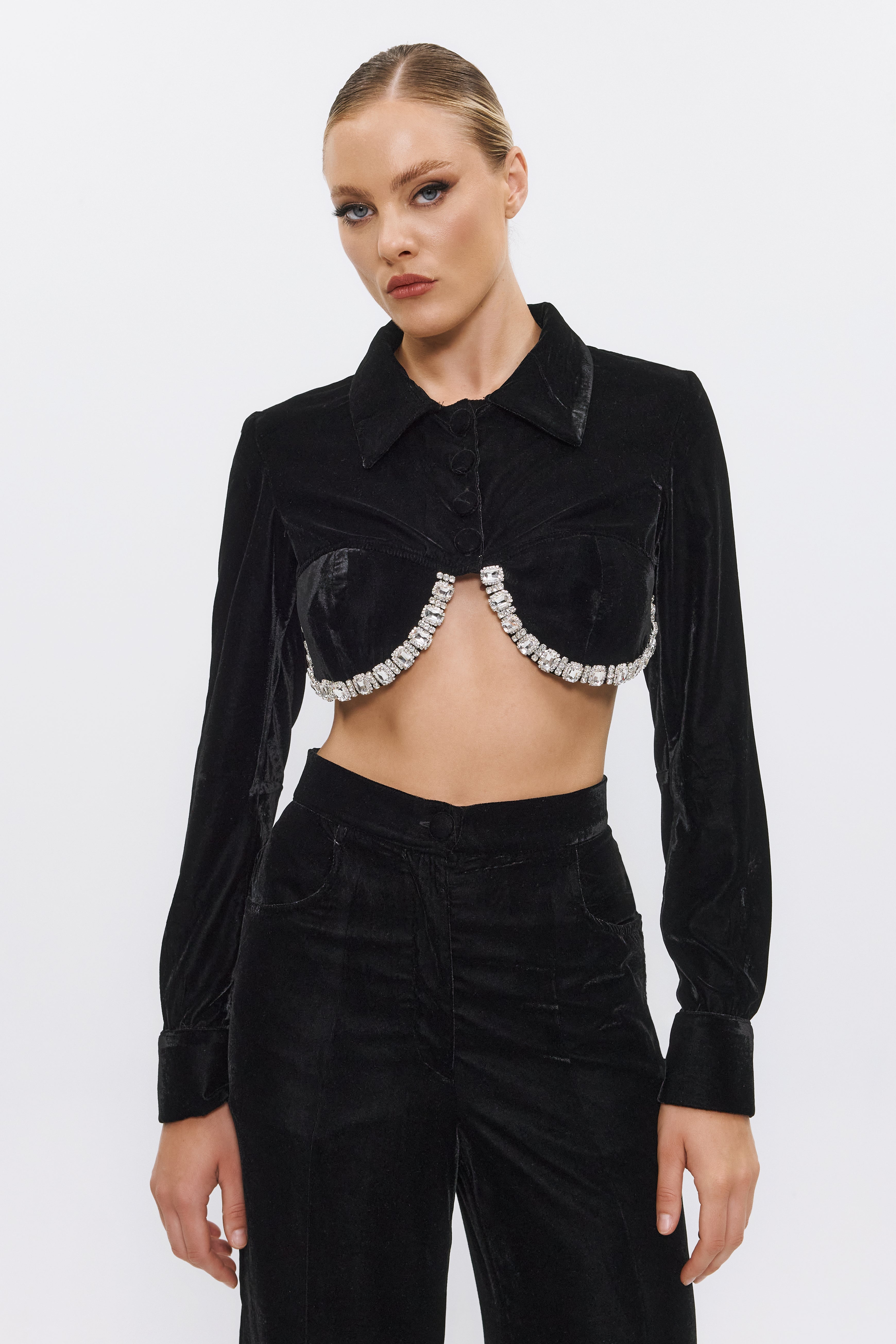 FW Velvet top AMALINA