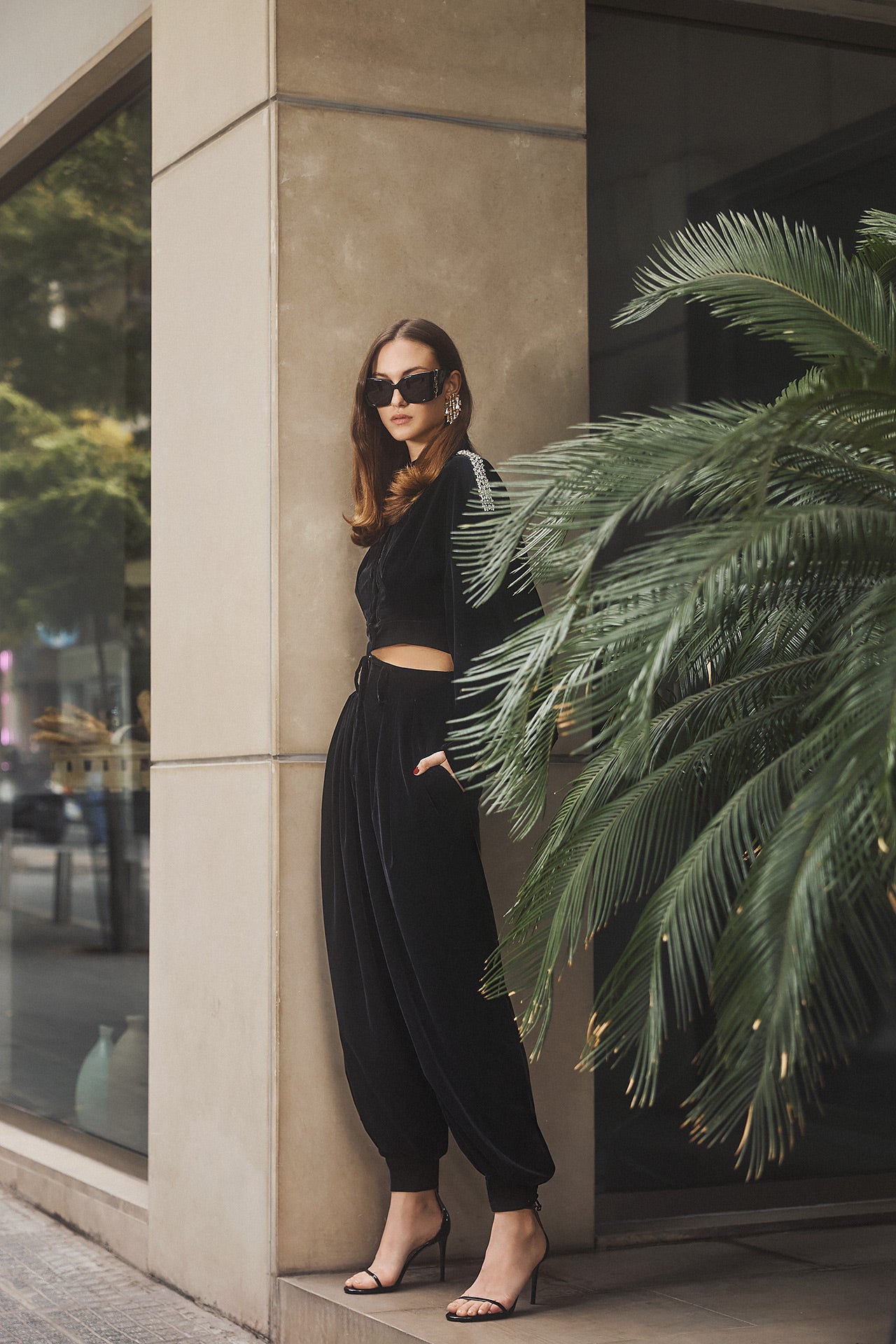 FW Velvet top VIVIENNE