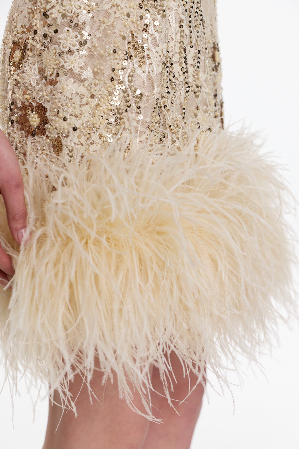 GALATEA FEATHER DRESS