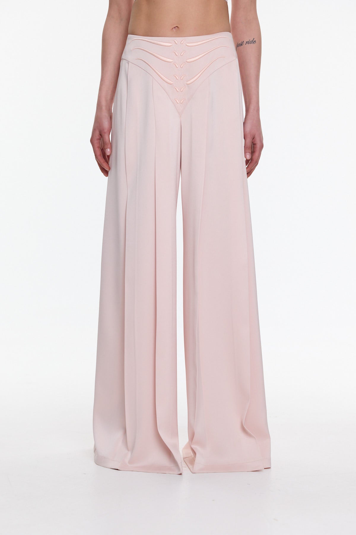 Trousers with embroidery GISELE