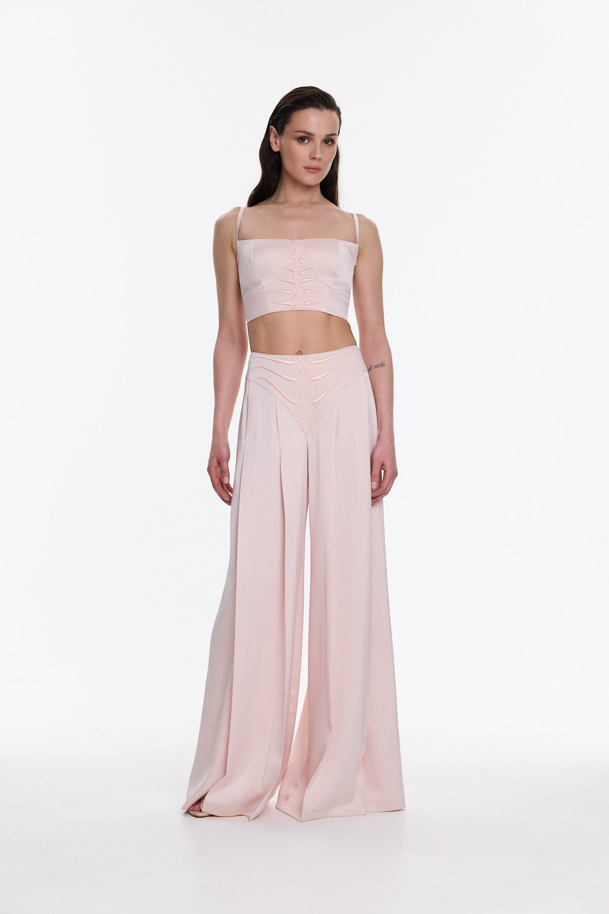 Trousers with embroidery GISELE