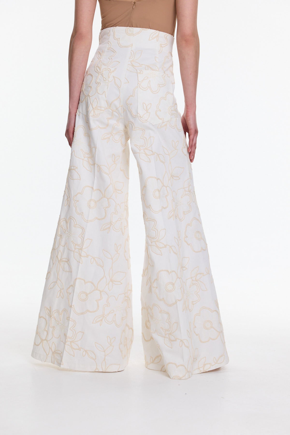 Trousers with embroidery MILENA