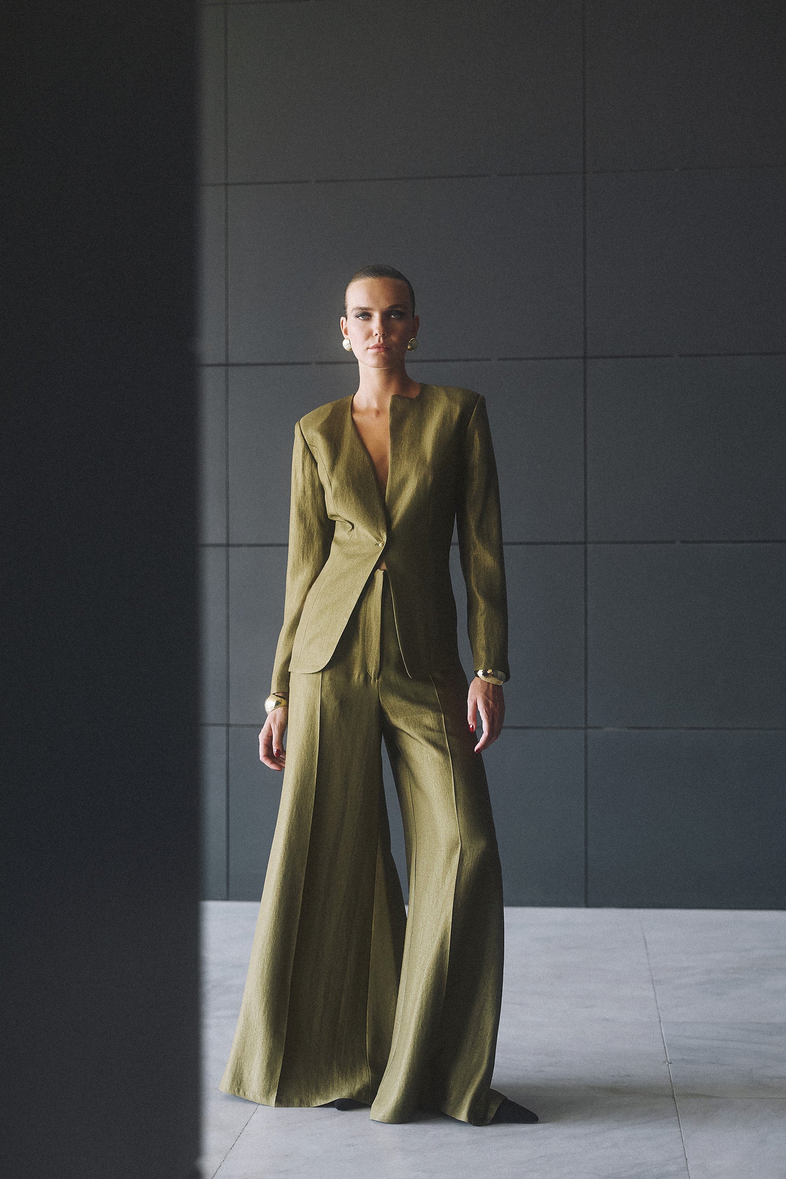 ATHENA LINEN & WOOL SUIT SET