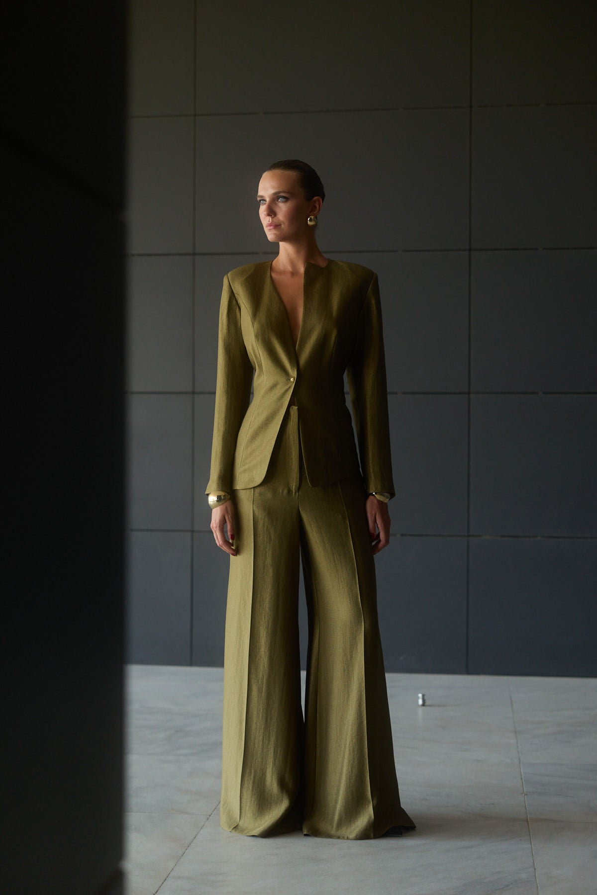 ATHENA LINEN & WOOL SUIT SET