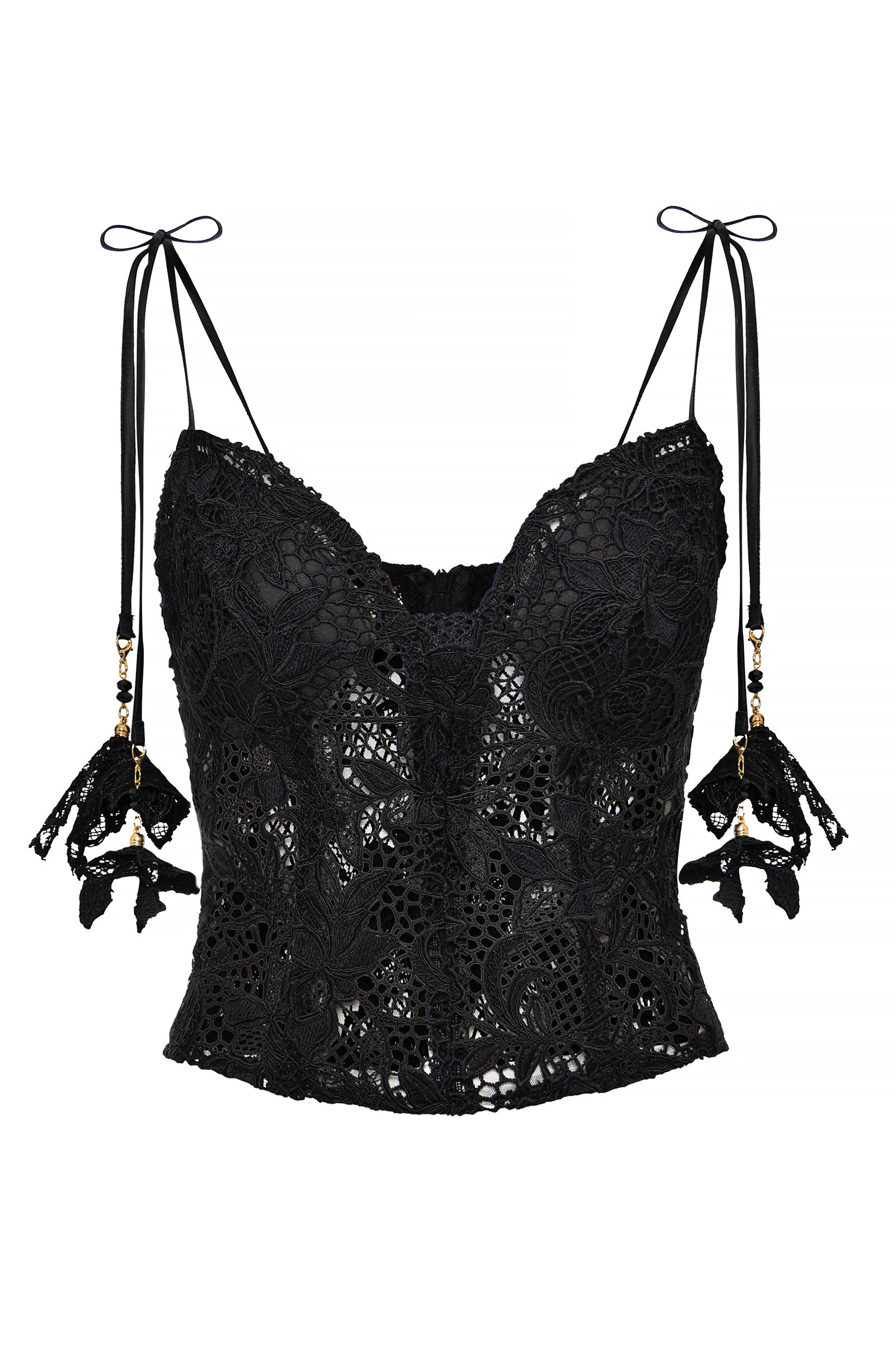 ADRIANA GUIPURE LACE CORSET