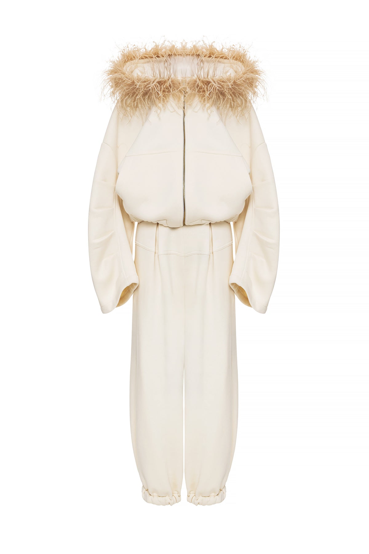 OVERSIZED FEATHER HOODIE SET