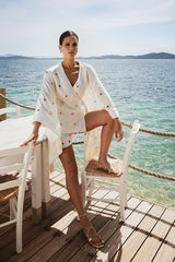 Kimono & Shorts Set in Linen