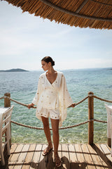 Kimono & Shorts Set in Linen