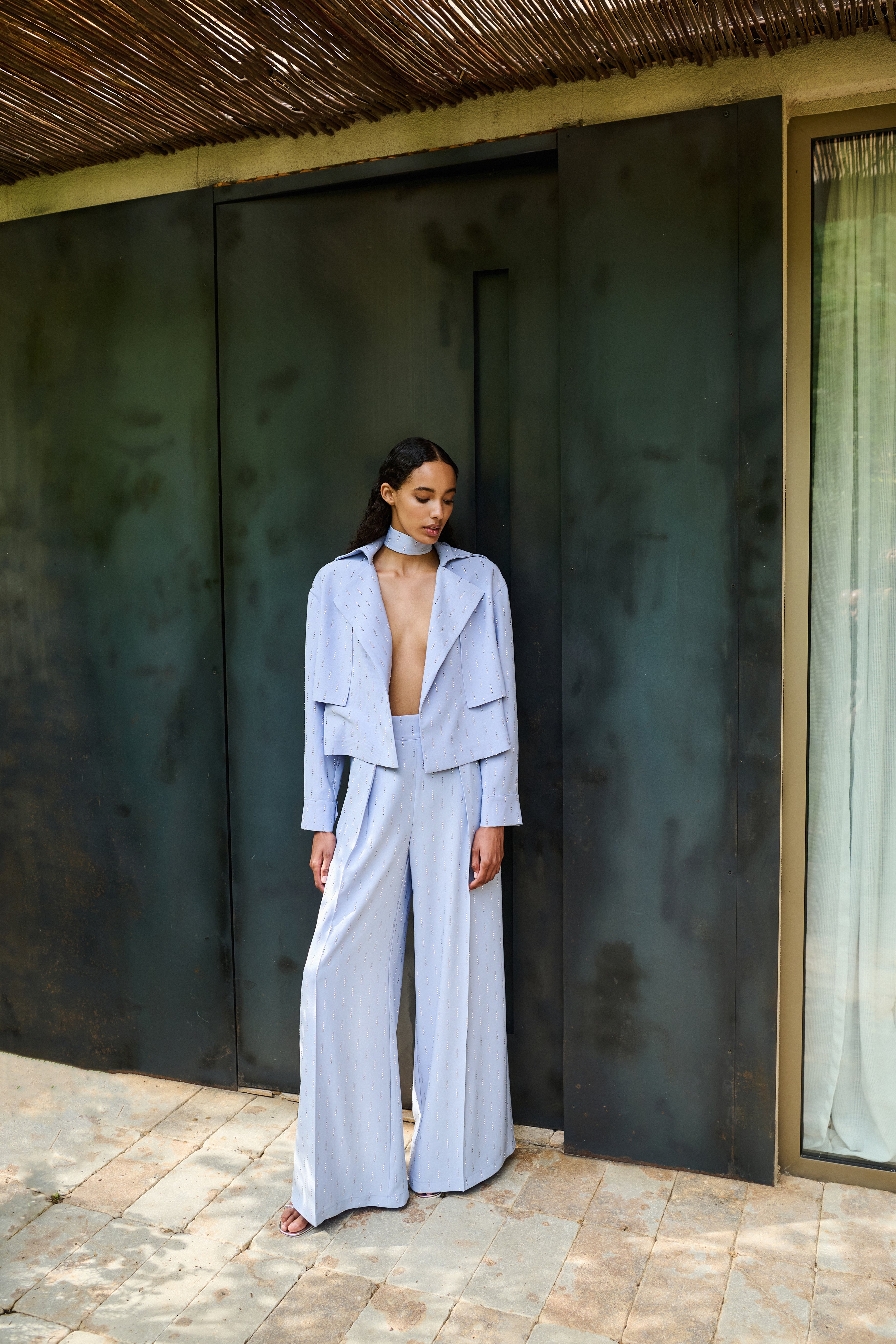 Sky Blue Elegance Trousers