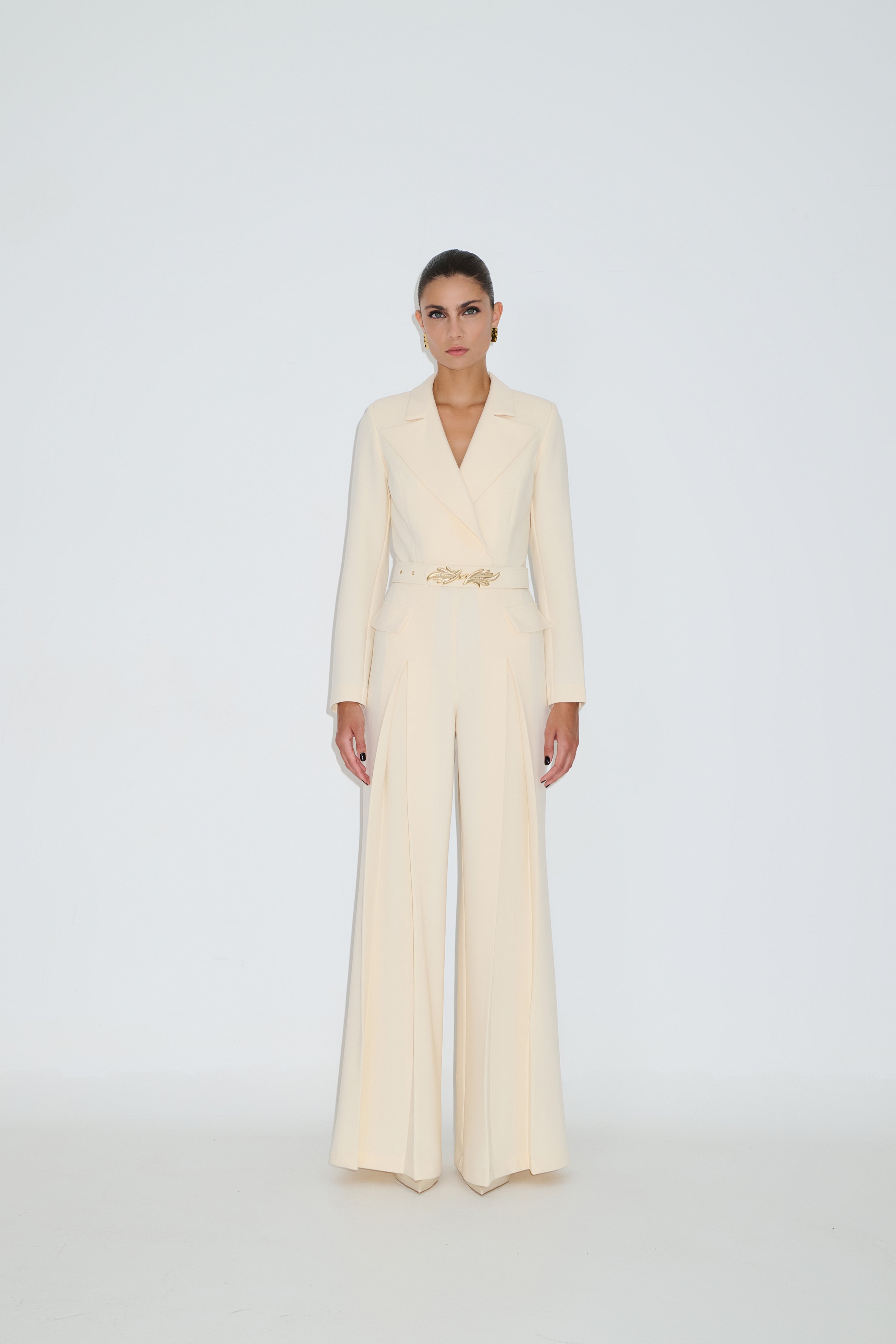 Cream jumpsuit ISABELLA