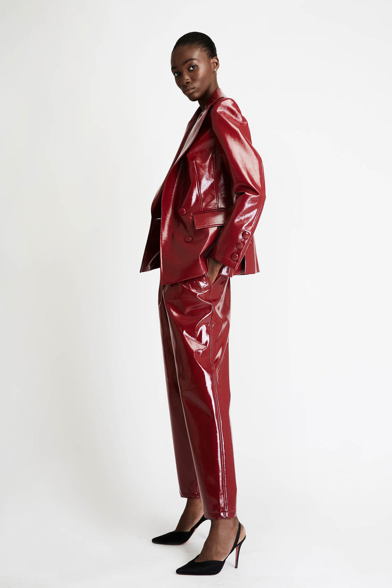 Vinyl trousers zara sale