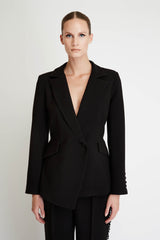 Asymmetrical Blazer in Black