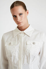 Shirt with Strass