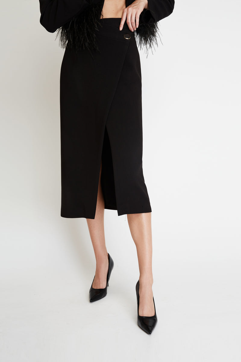 Envelope Skirt in Crepe