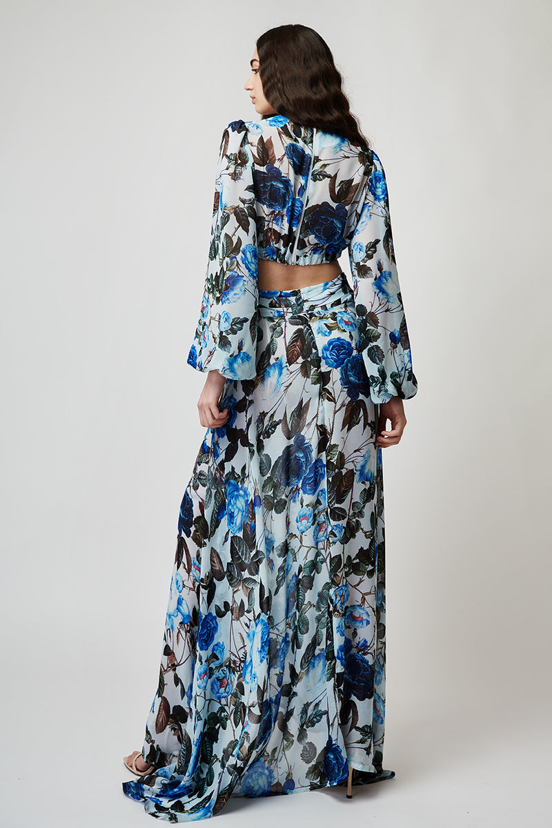 ETHERΕAL MAXI DRESS IN FLORAL PRINT