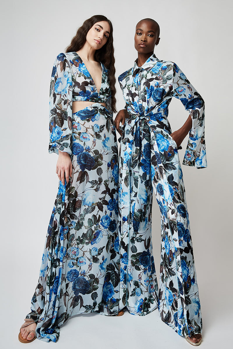 ETHERIAL JUMPSUIT IN FLORAL PRINT