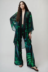 OVERSIZED CAFTAN IN TROPICAL PRINT