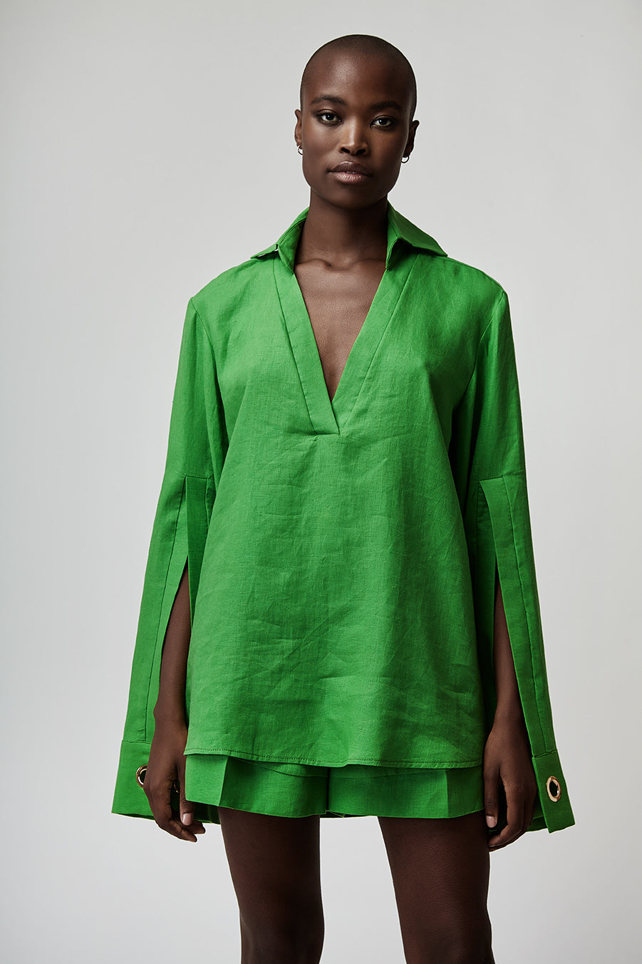LOOSE TOP AND SHORTS  IN ORGANIC LINEN