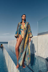 Caftan in Ethnic Print