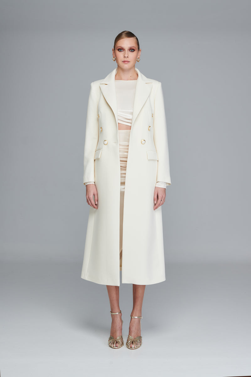 Longsleeve Cut-Out Dress in Metallic Jersey